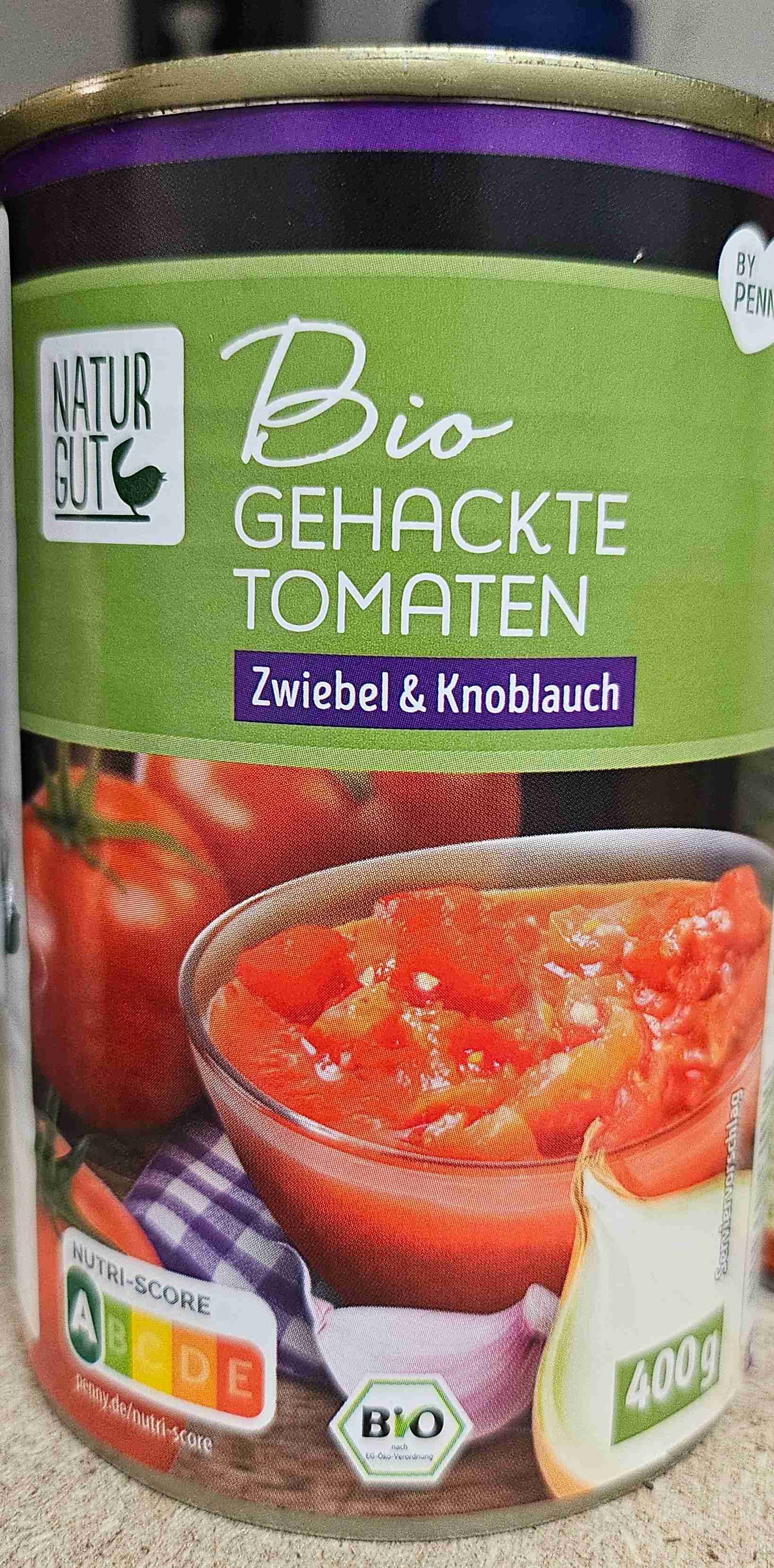 Gehackte Tomaten Zwiebeln & Knoblauch
