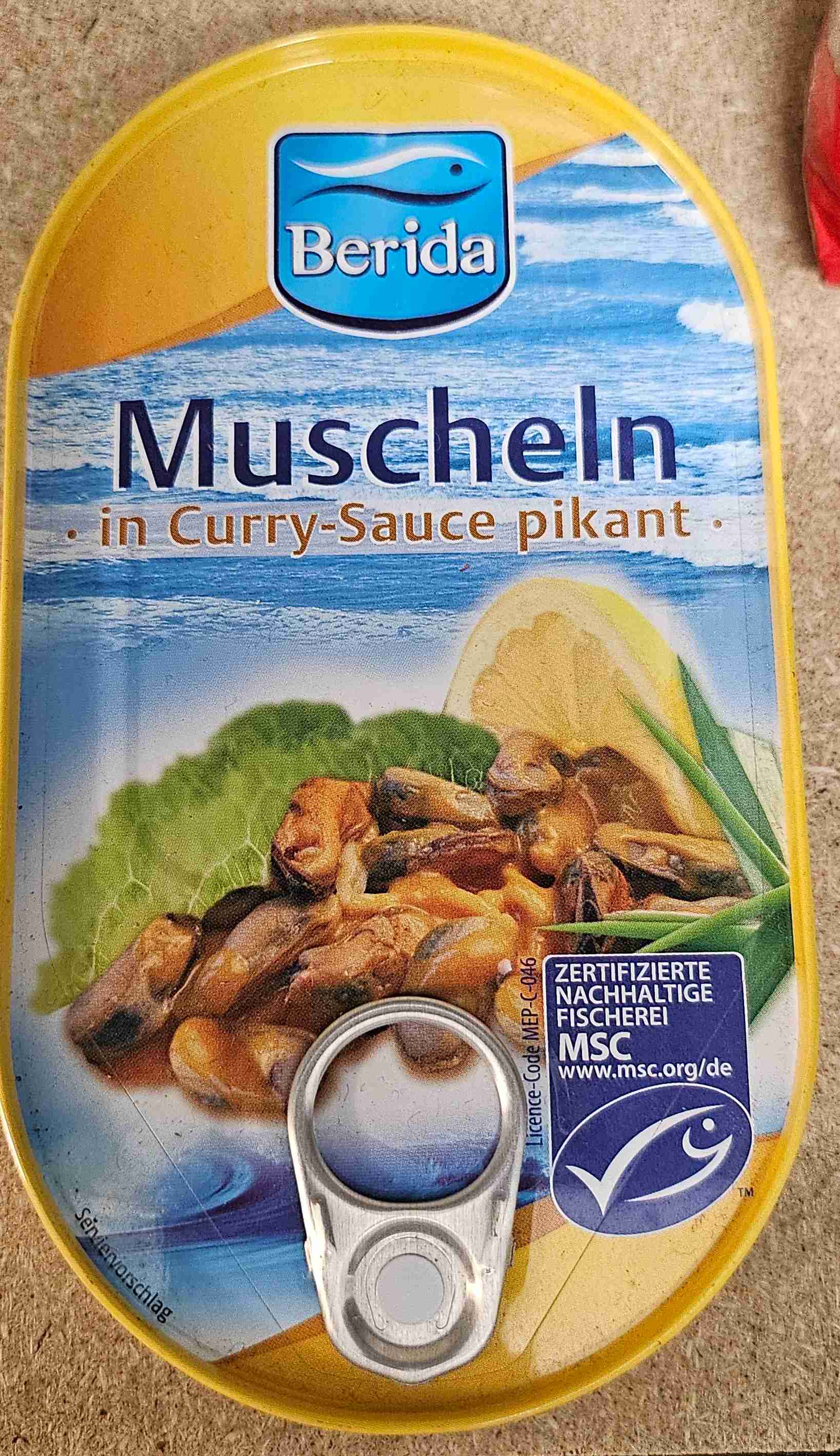 Muscheln in Curry-Sauce pikant