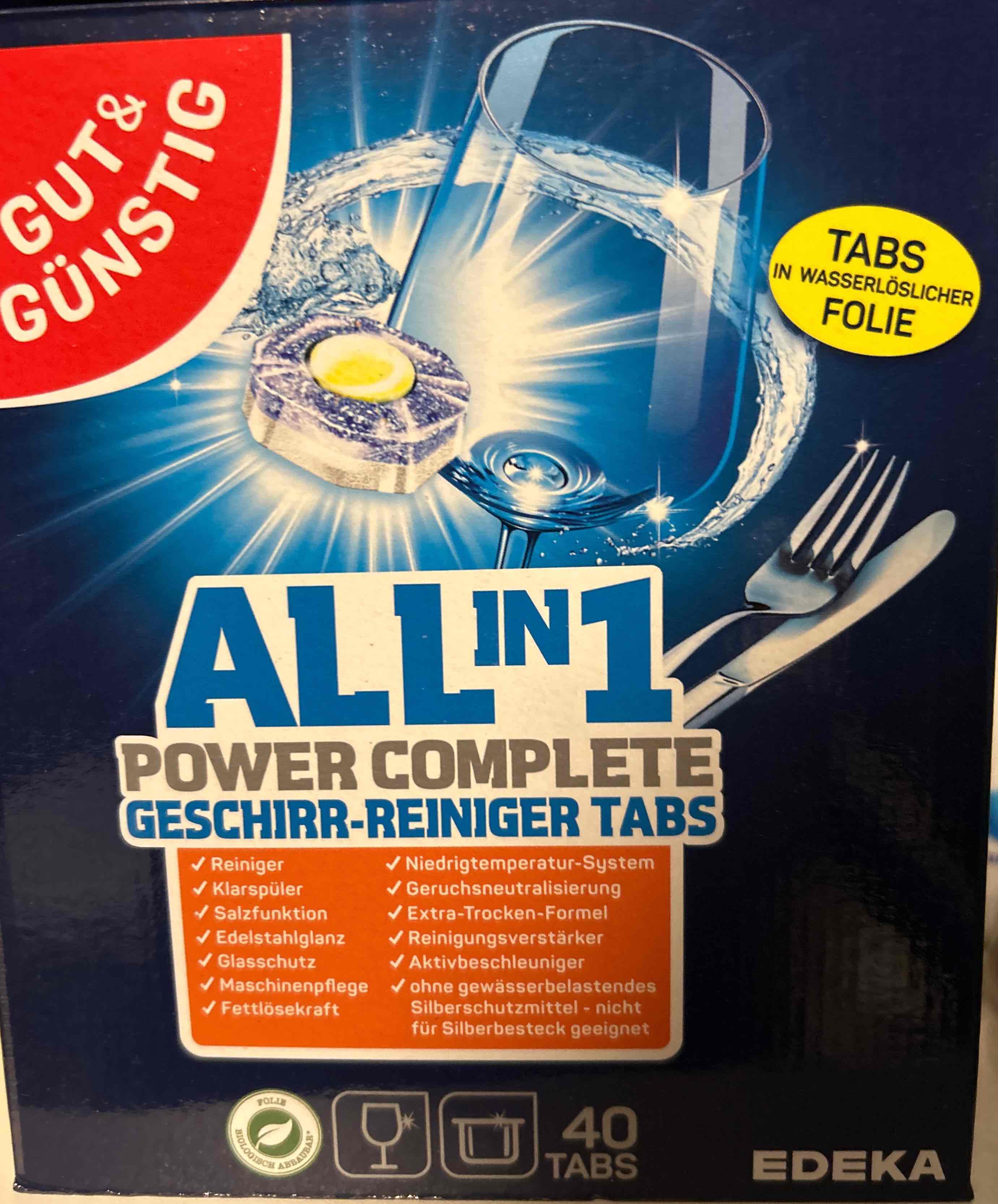 Allin1 Geschirrreiniger Tabs