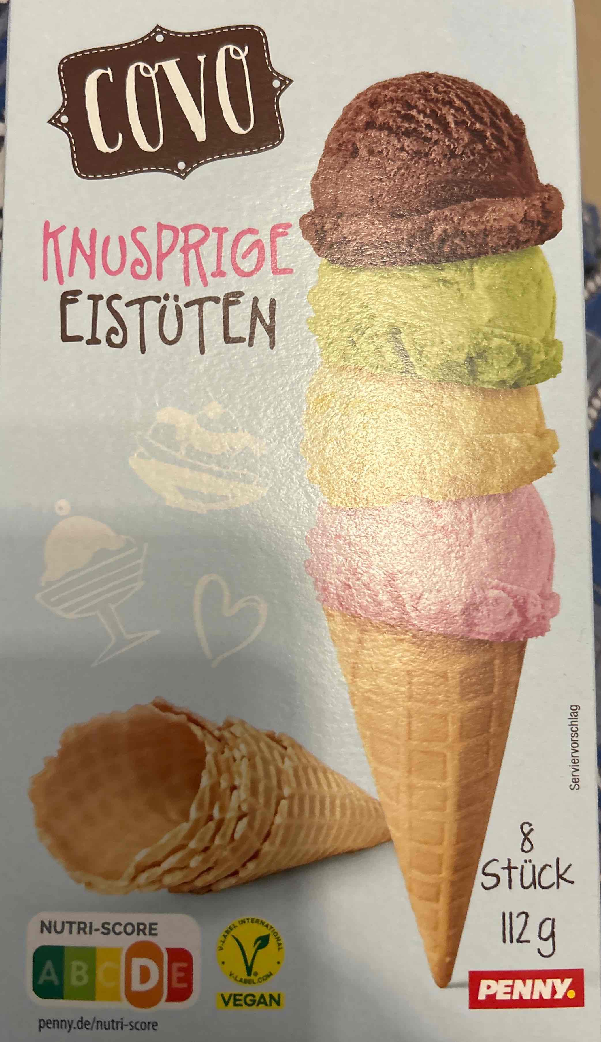 Knusprige Eistüten