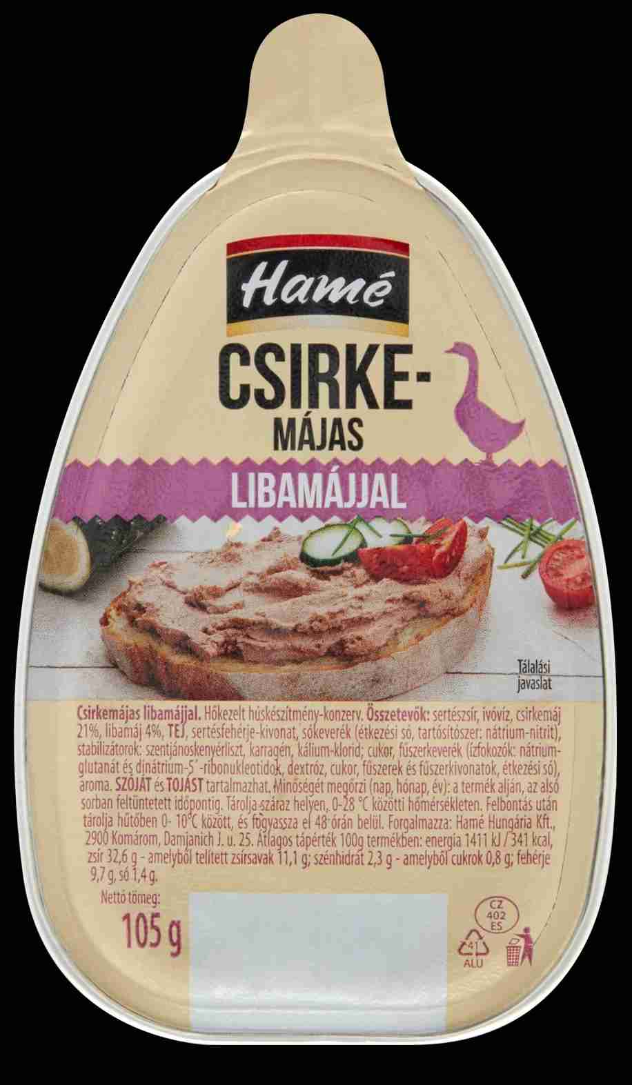 Csirkemájas Libamájjal
