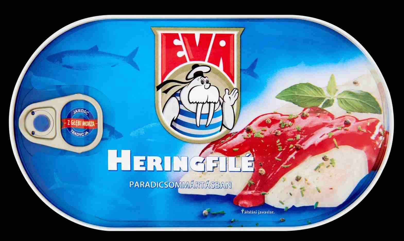 Heringfilé Paradicsomos Mártásban
