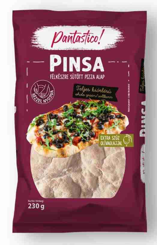 Pinsa Félkészre Sütött Pizza Alap (Teljes Kiőrlésű)