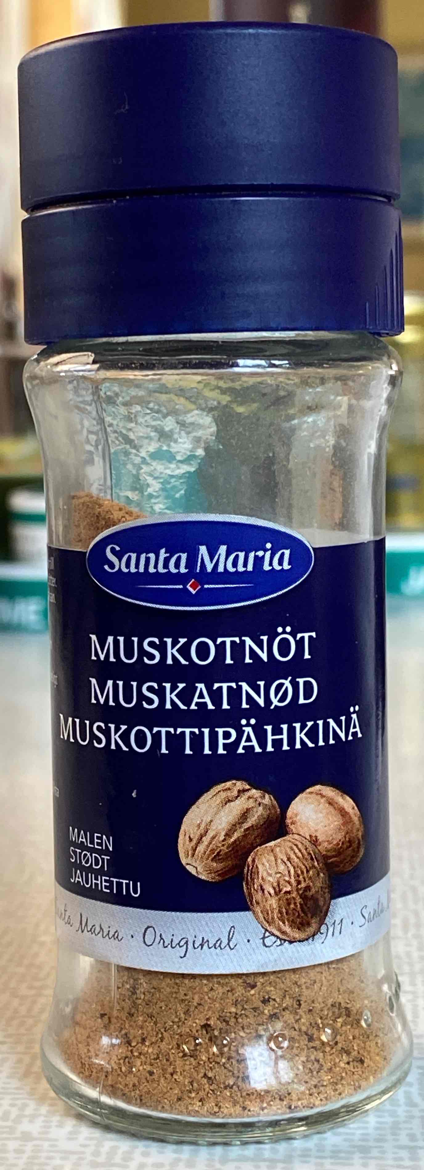 Muskotnöt, mald