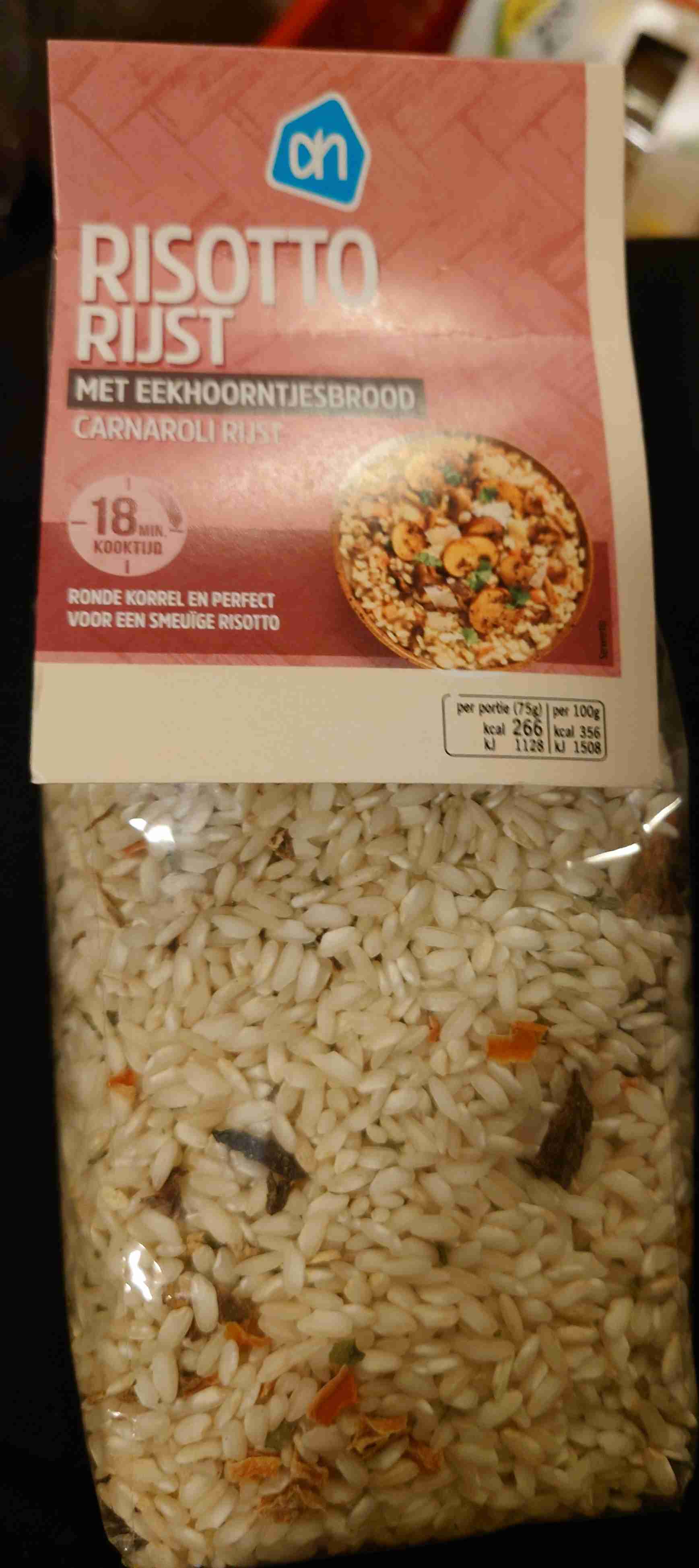 Risotto rijst met eekhoornbrood