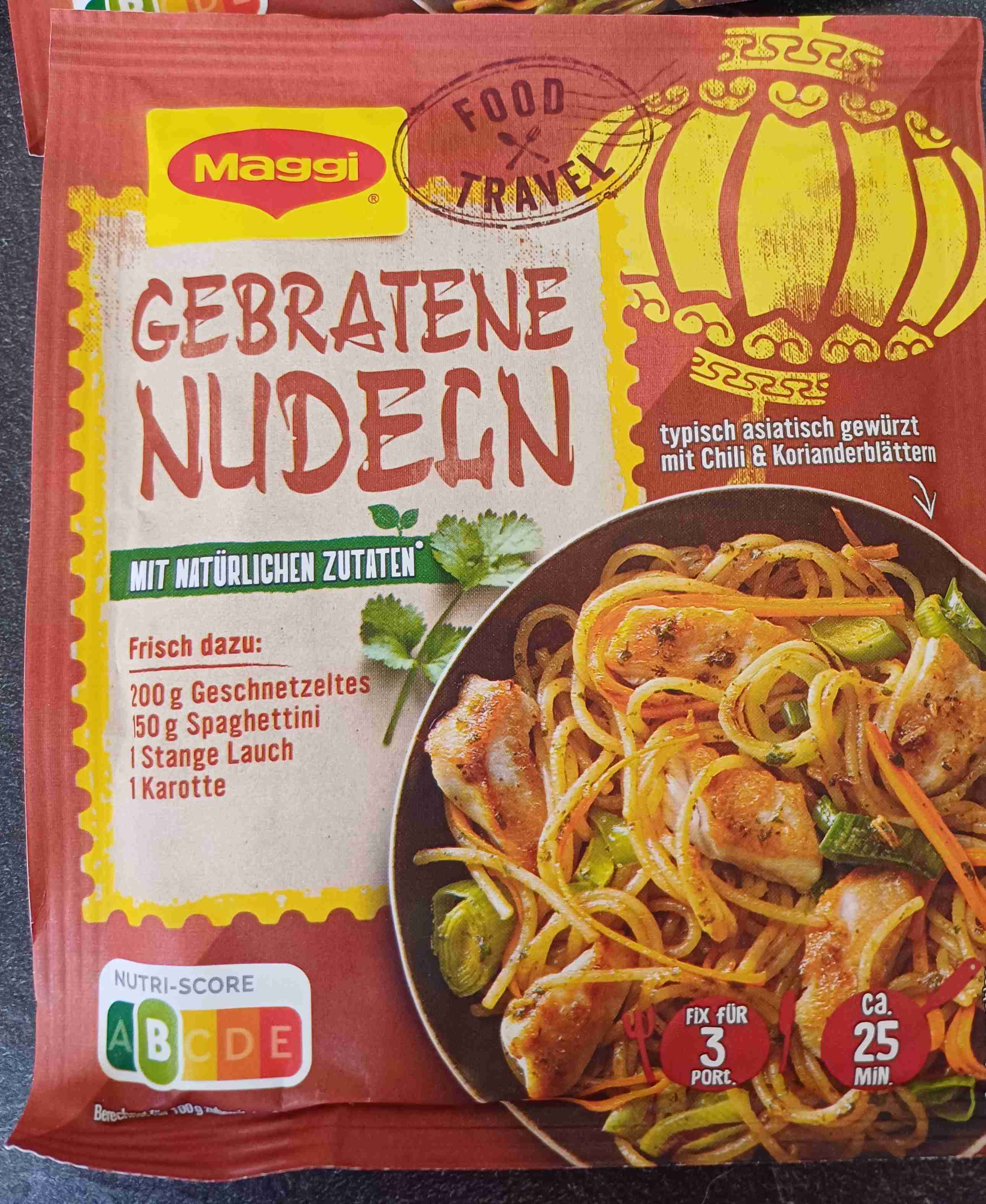 Gebratene Nudeln 