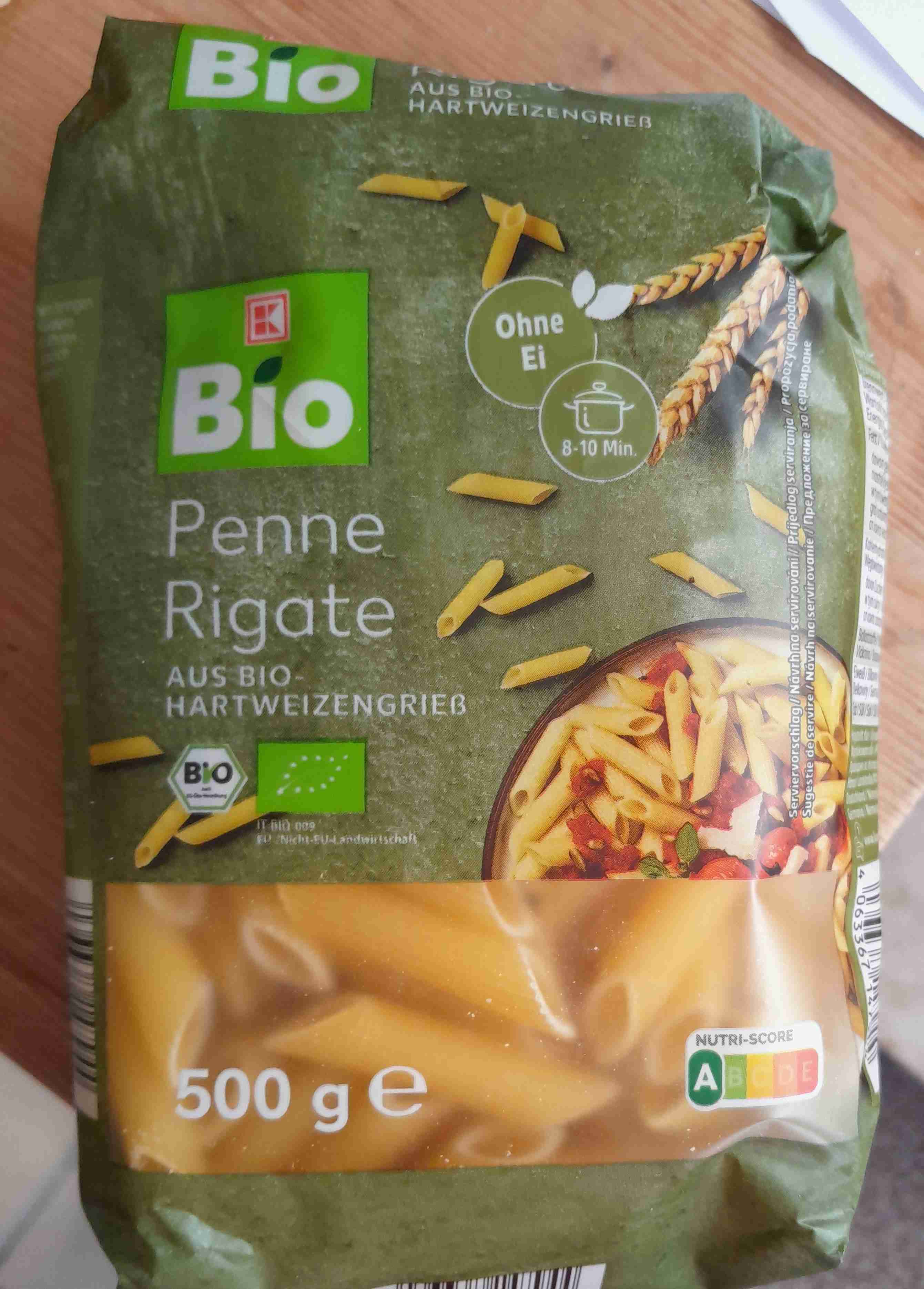 Penne Rigate aus Bio Hartweizengrieß