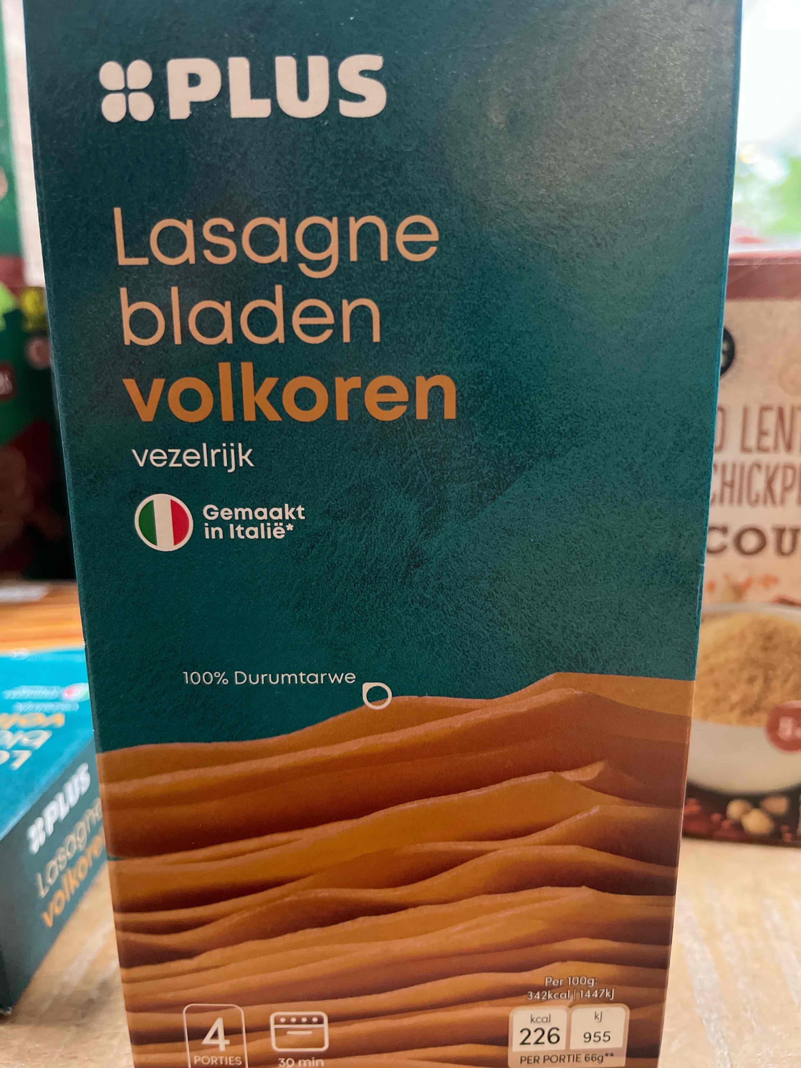 Lasagnebladen volkoren