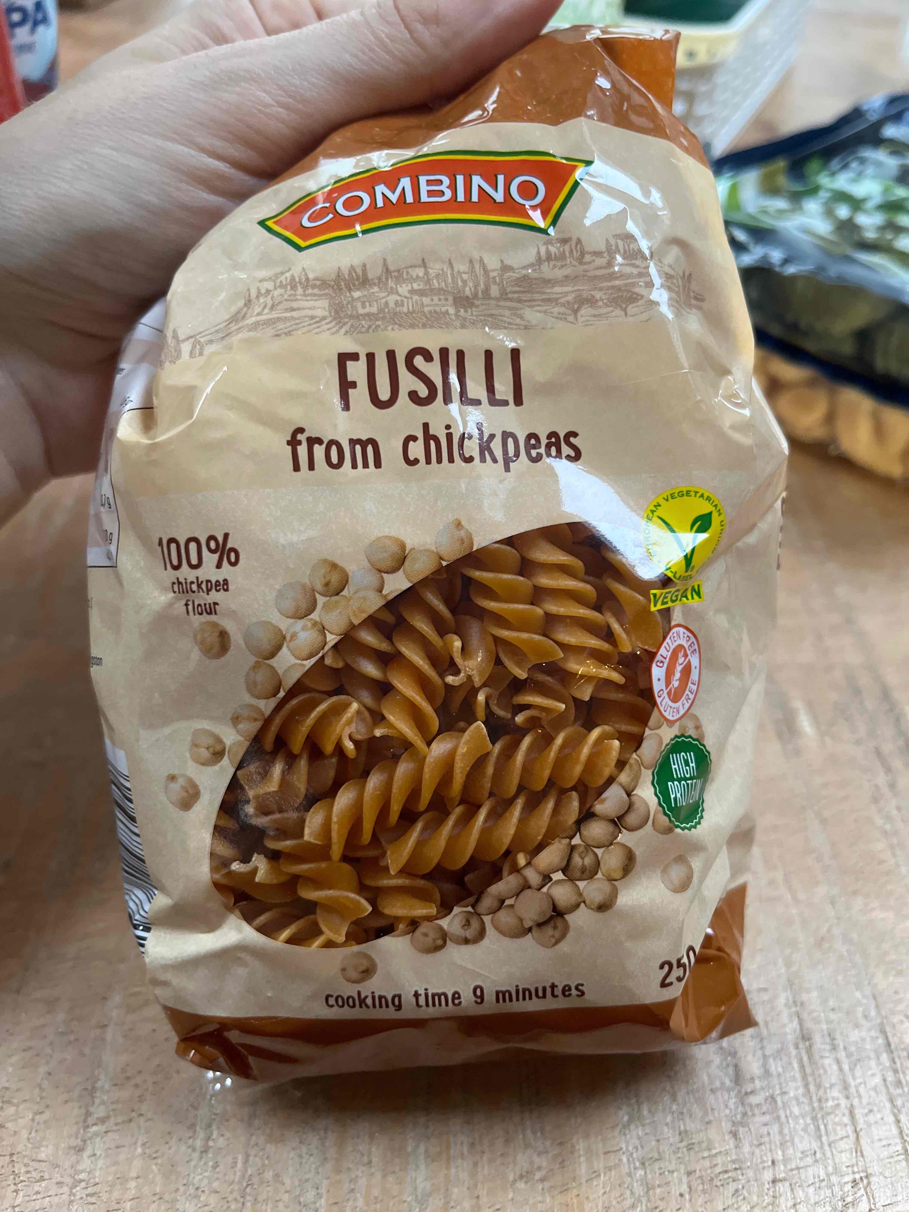 Fusilli kikkererwten