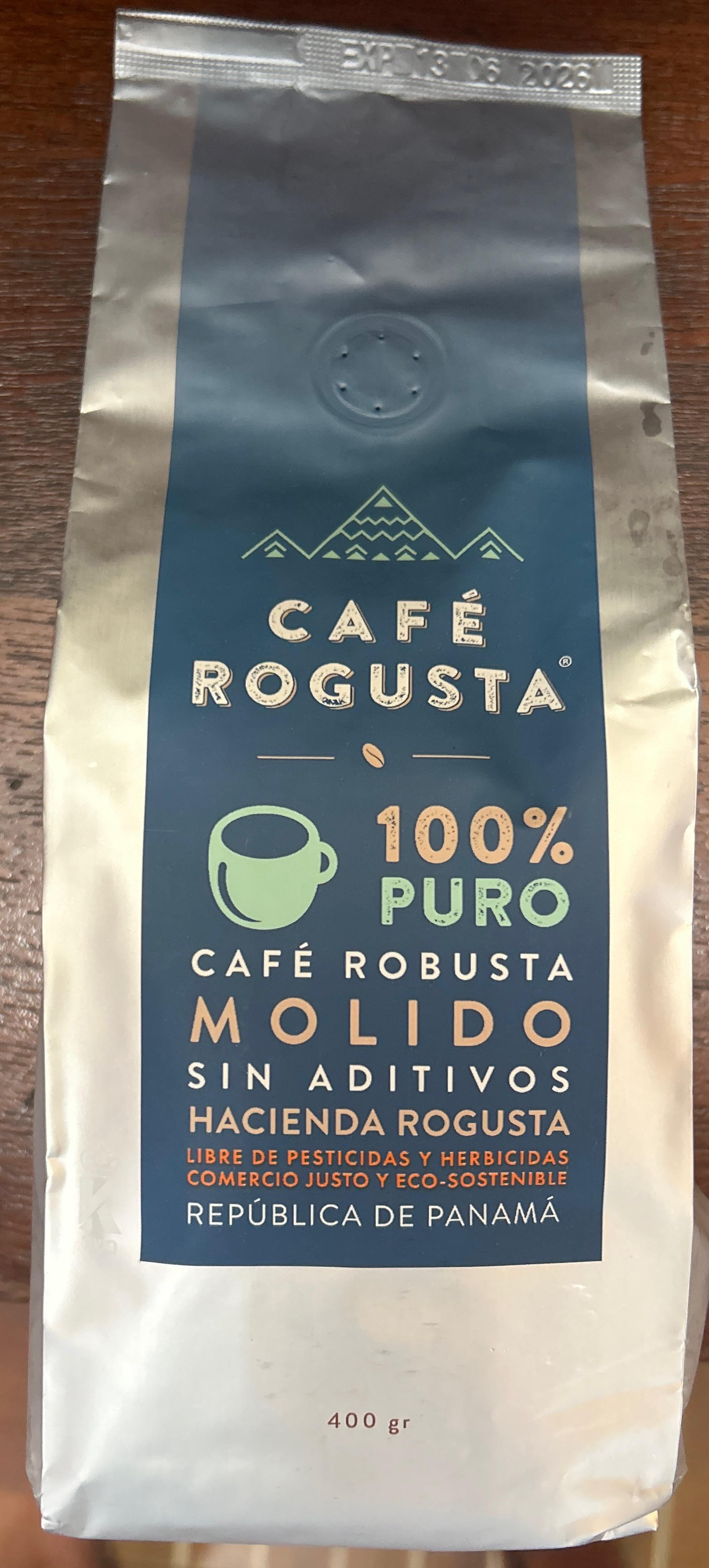 Café robusta molido