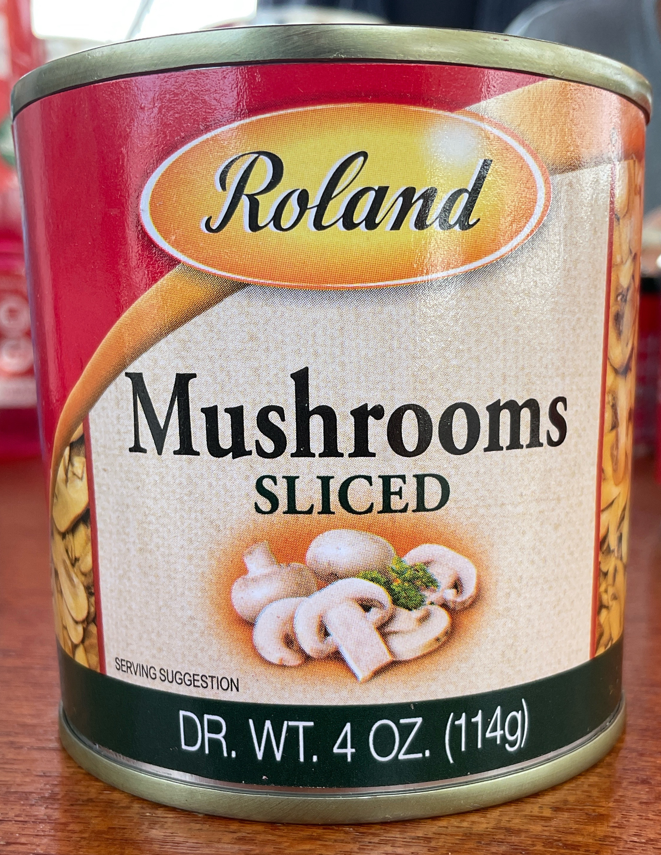 Mushrooms sliced