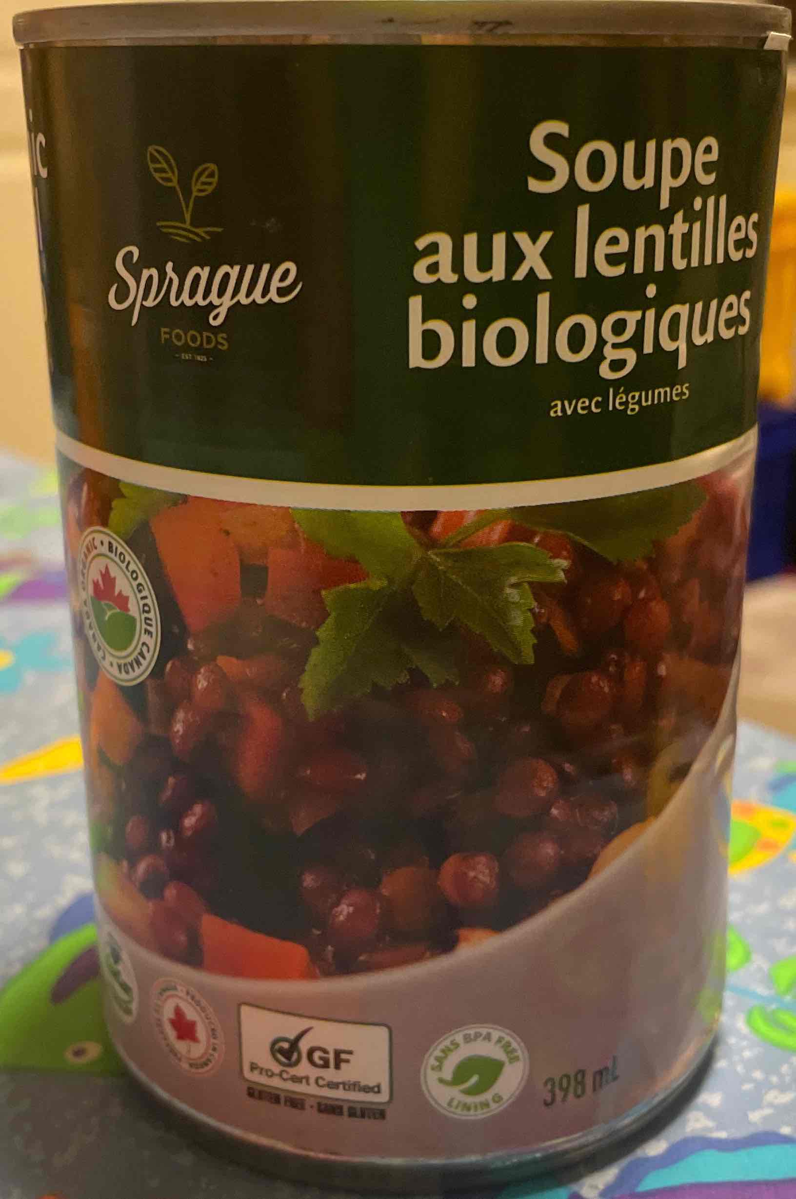 Organic Lentil Soup