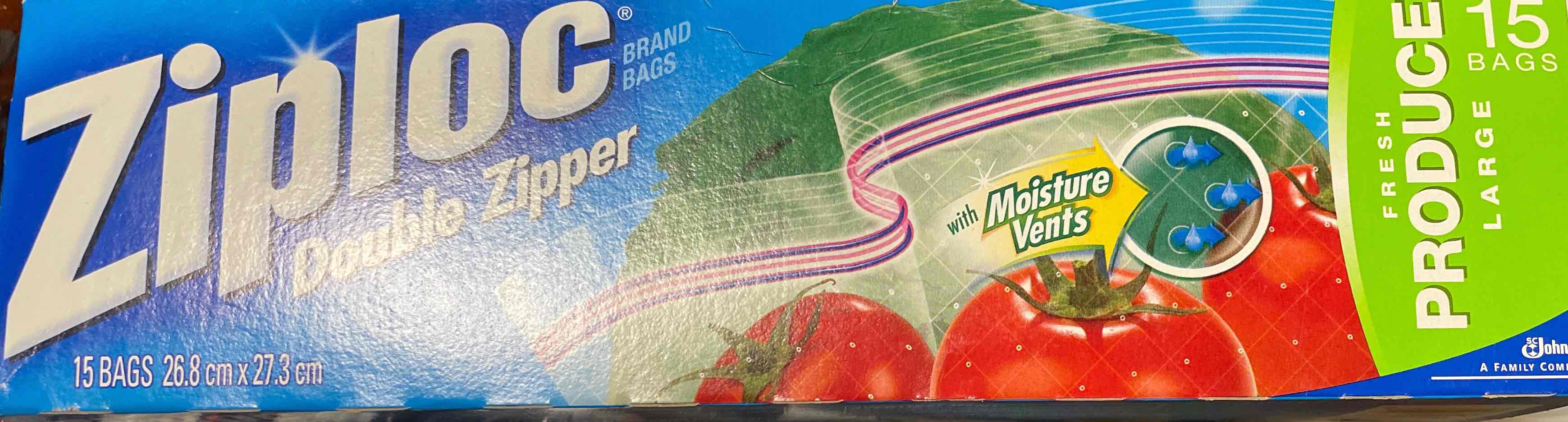 Ziploc Double Zipper Produce Large