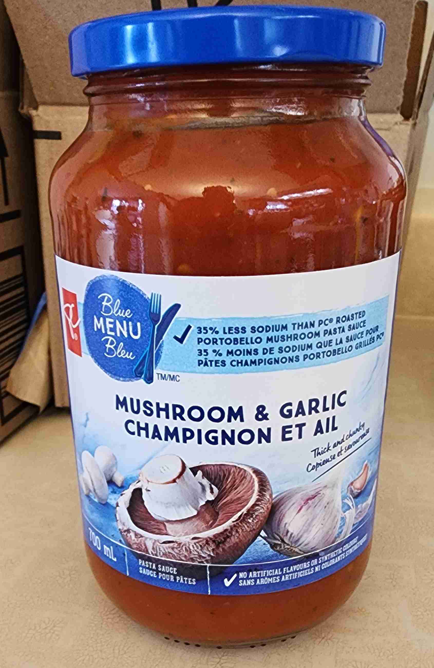 Mushroom & garlic sauce