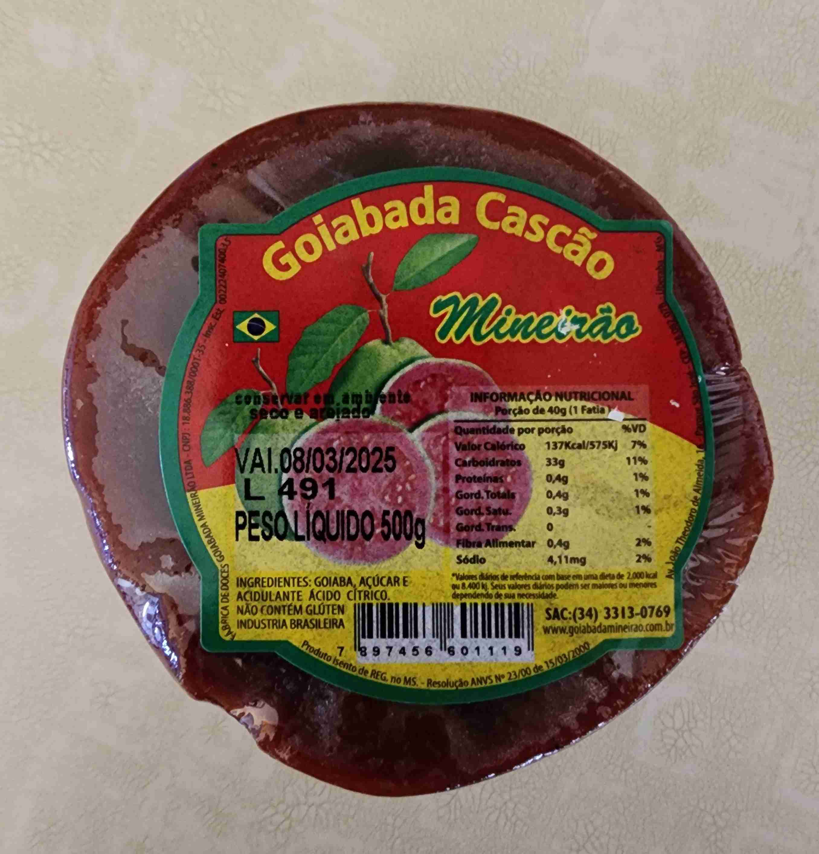 Goiabada Cascão 