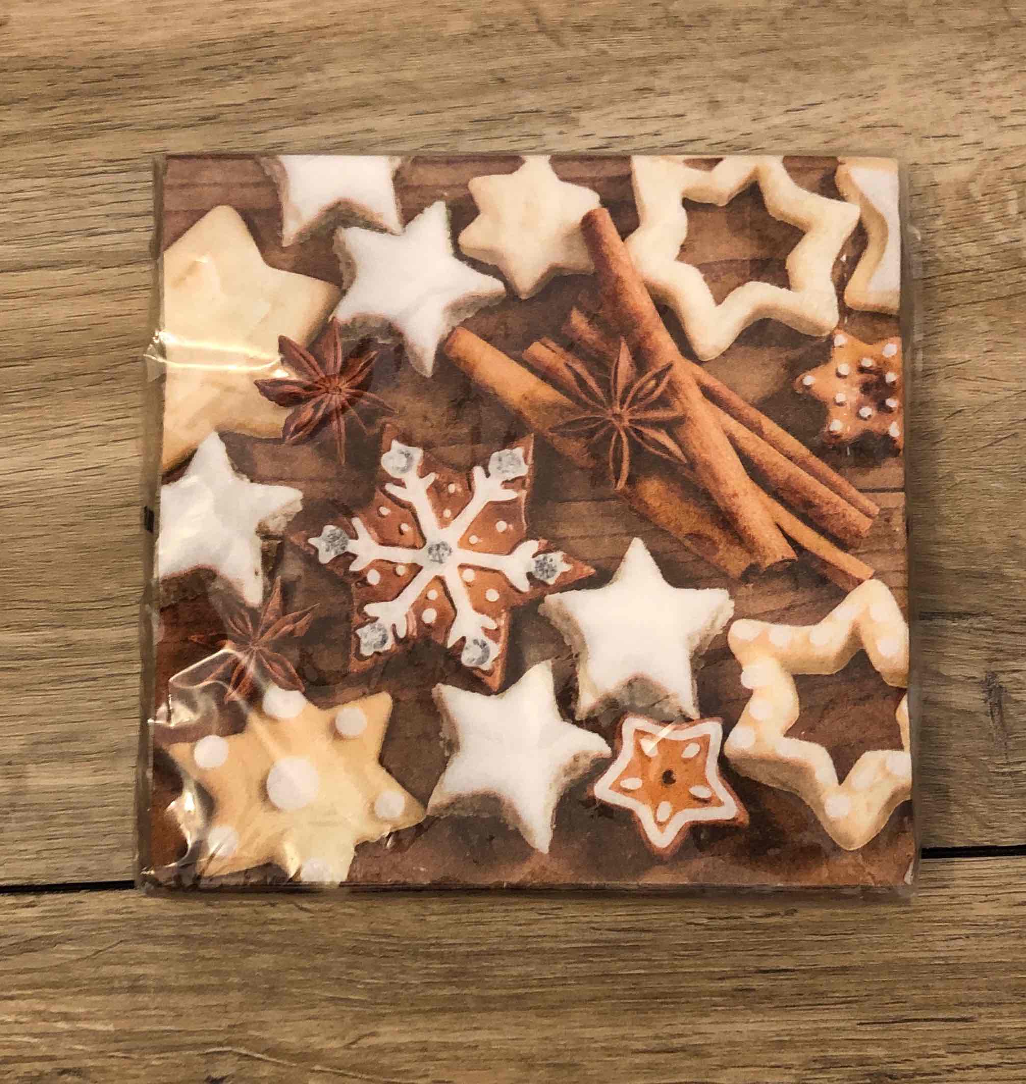 Servietten Weihnachten Zimtstangen