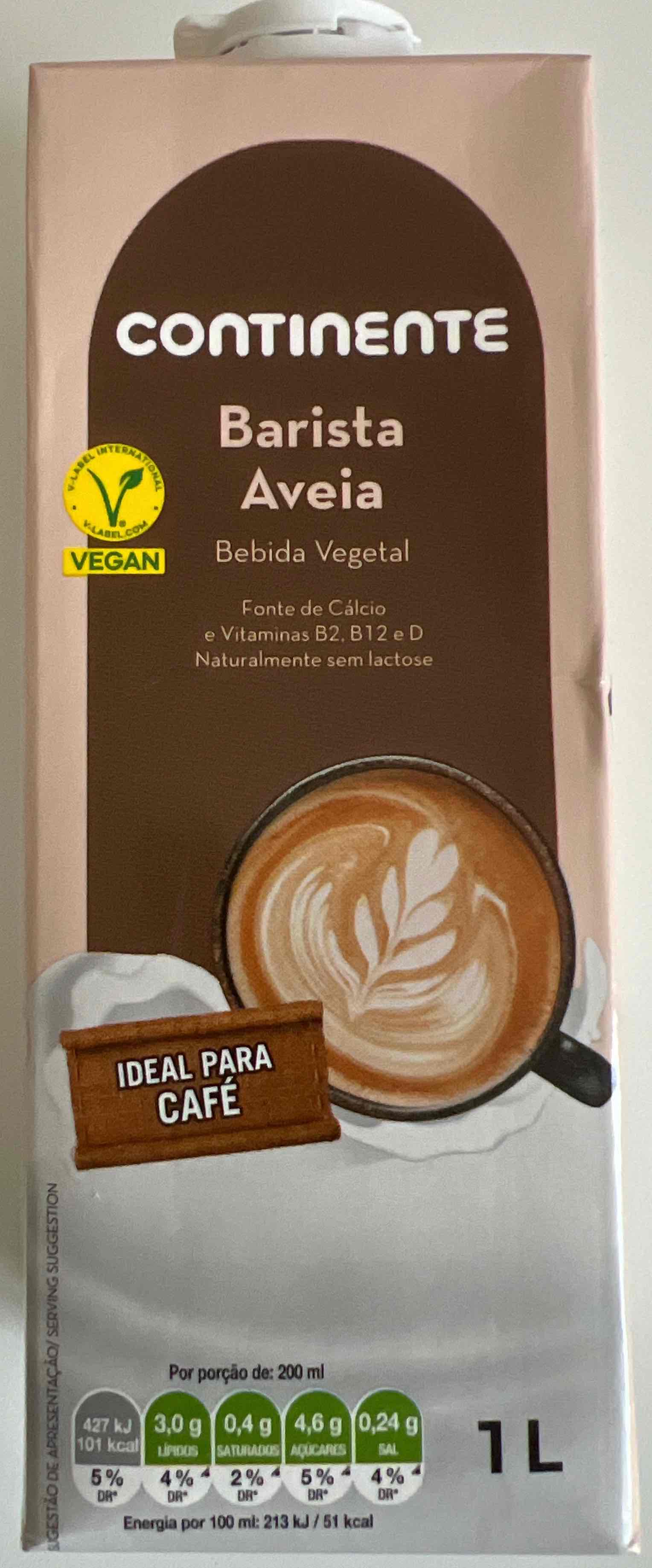Bebida vegetal Barista Aveia