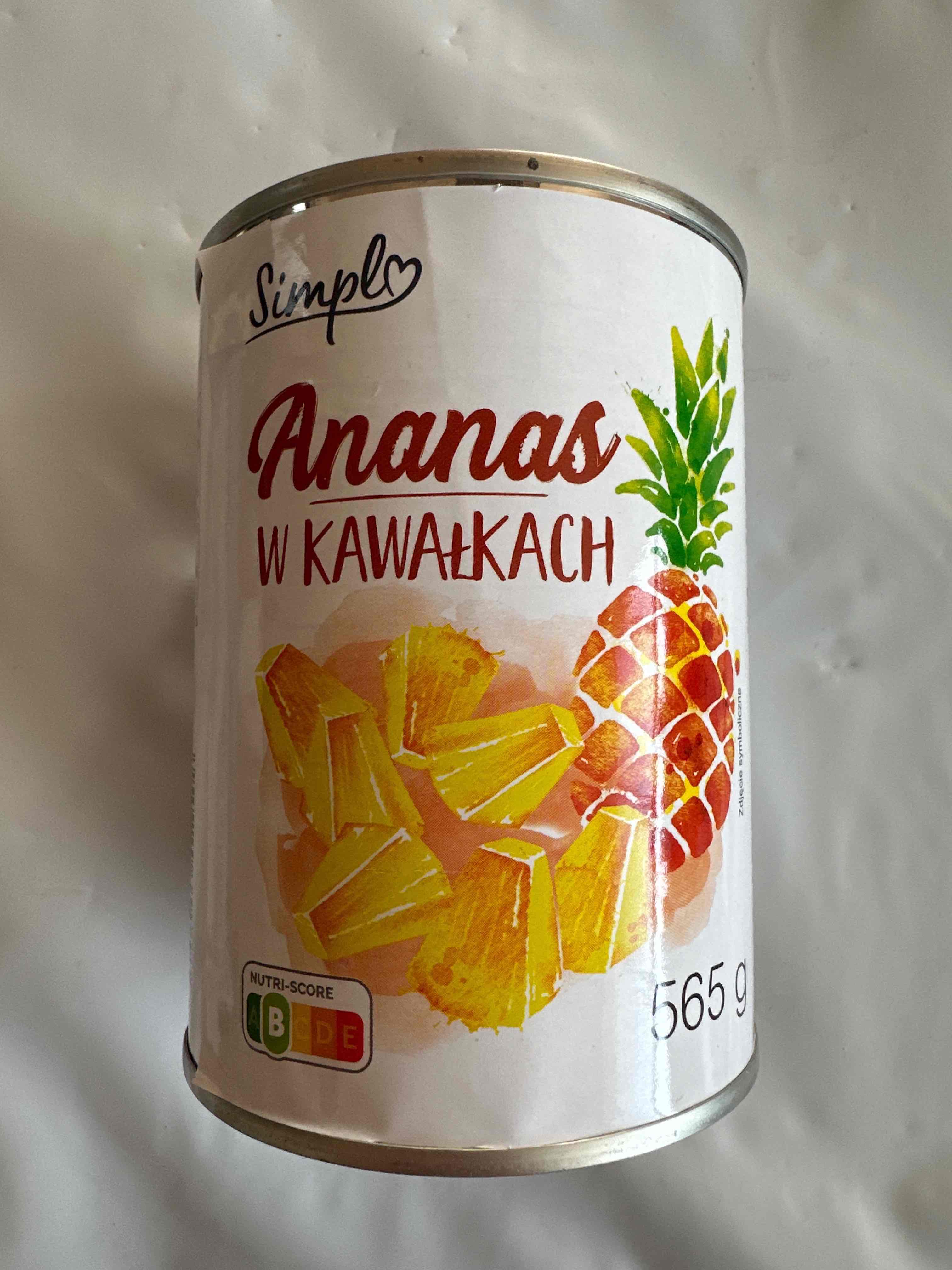 Ananas w kawałkach zalewa