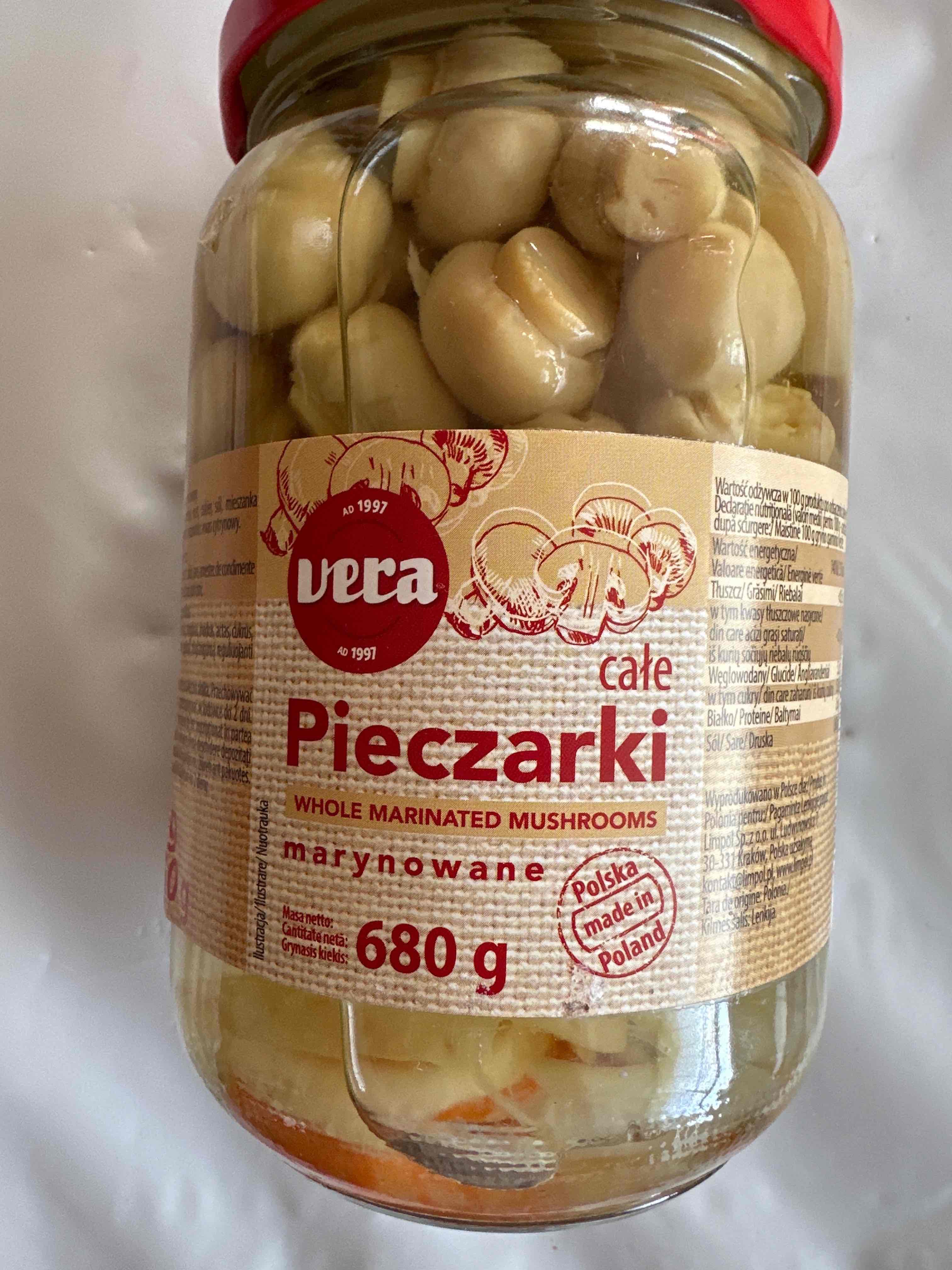 Pieczarki marynowane