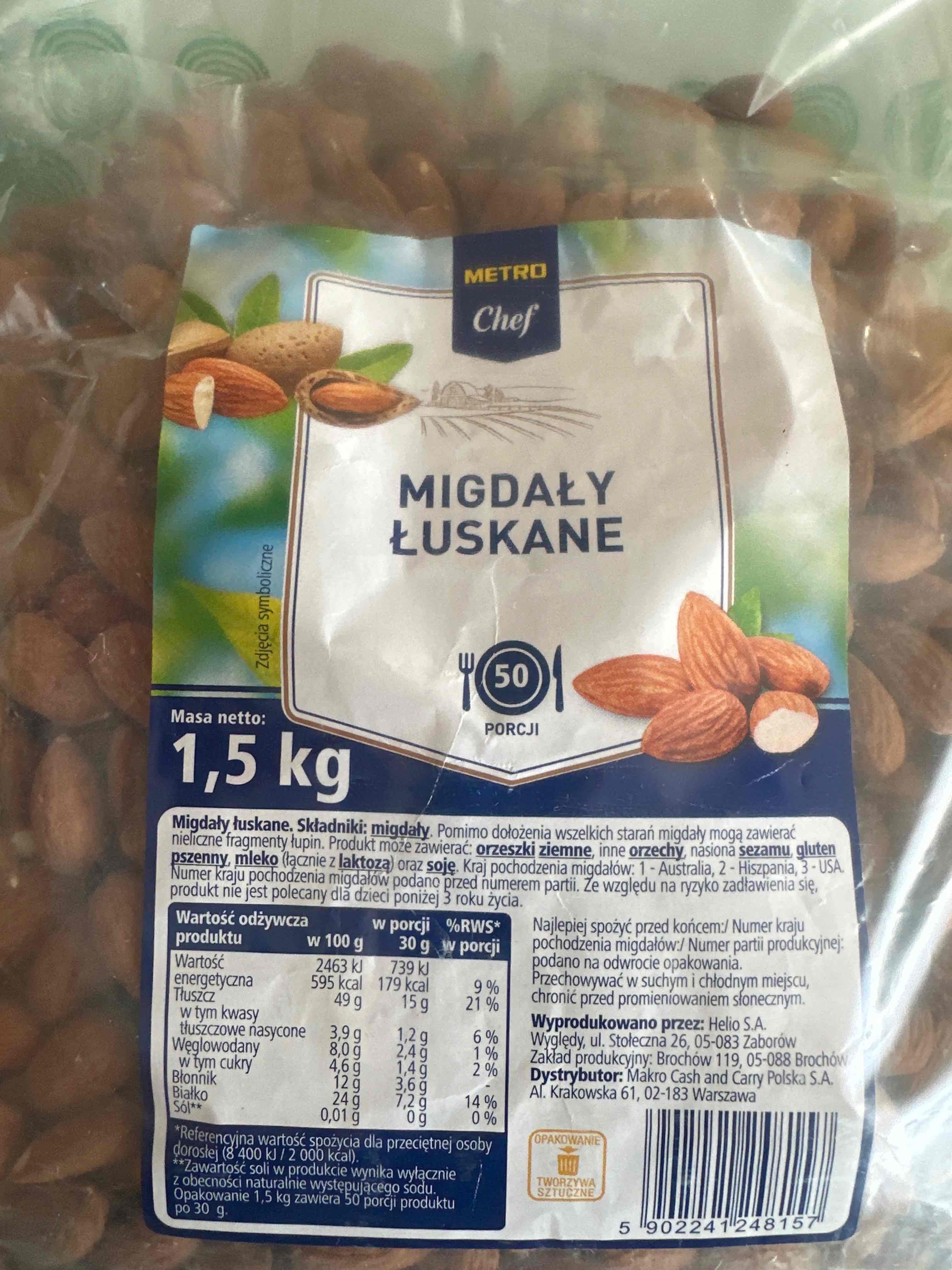 Migdały łuskane