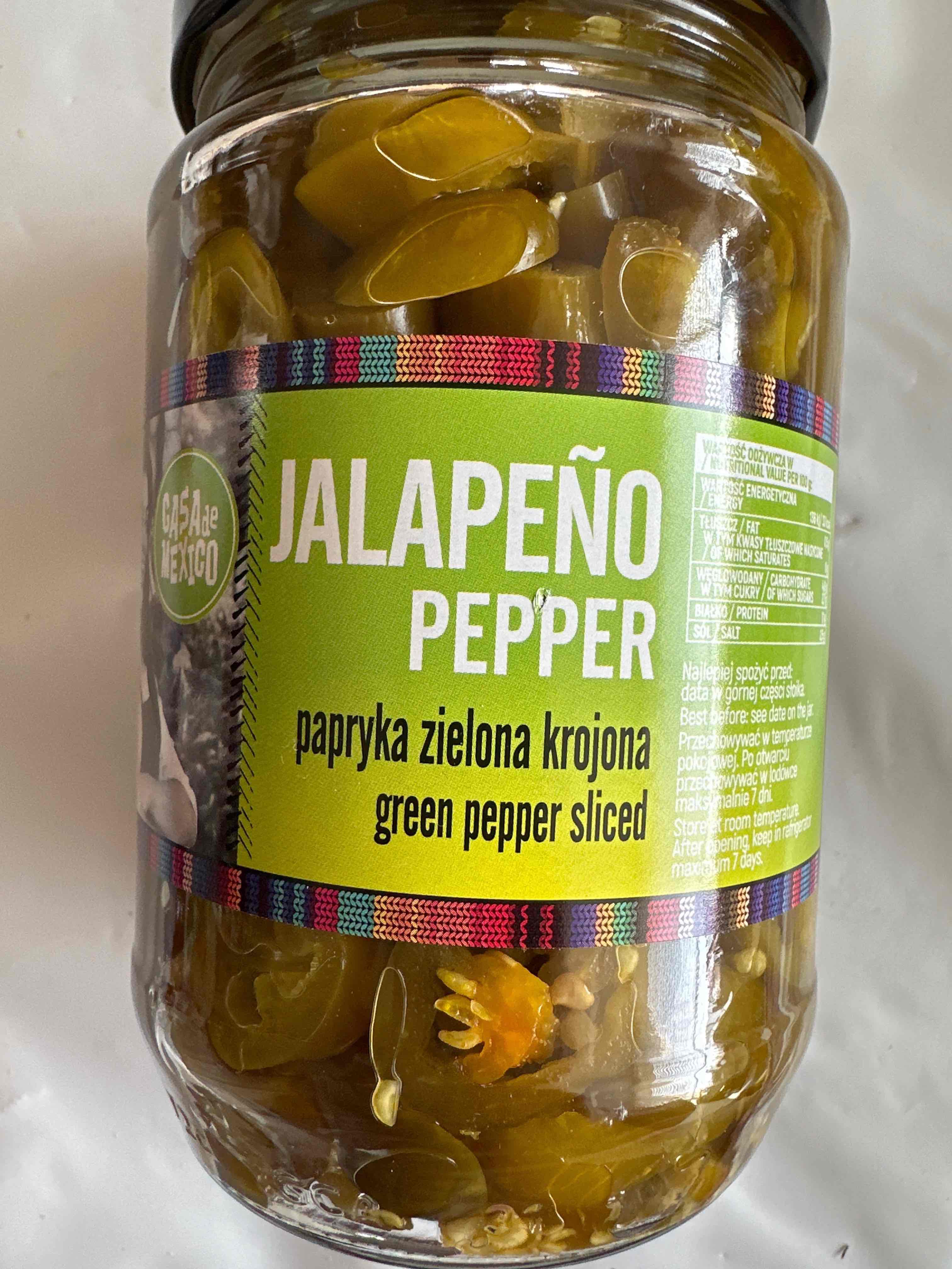 Papryczki Jalapeno zielone
