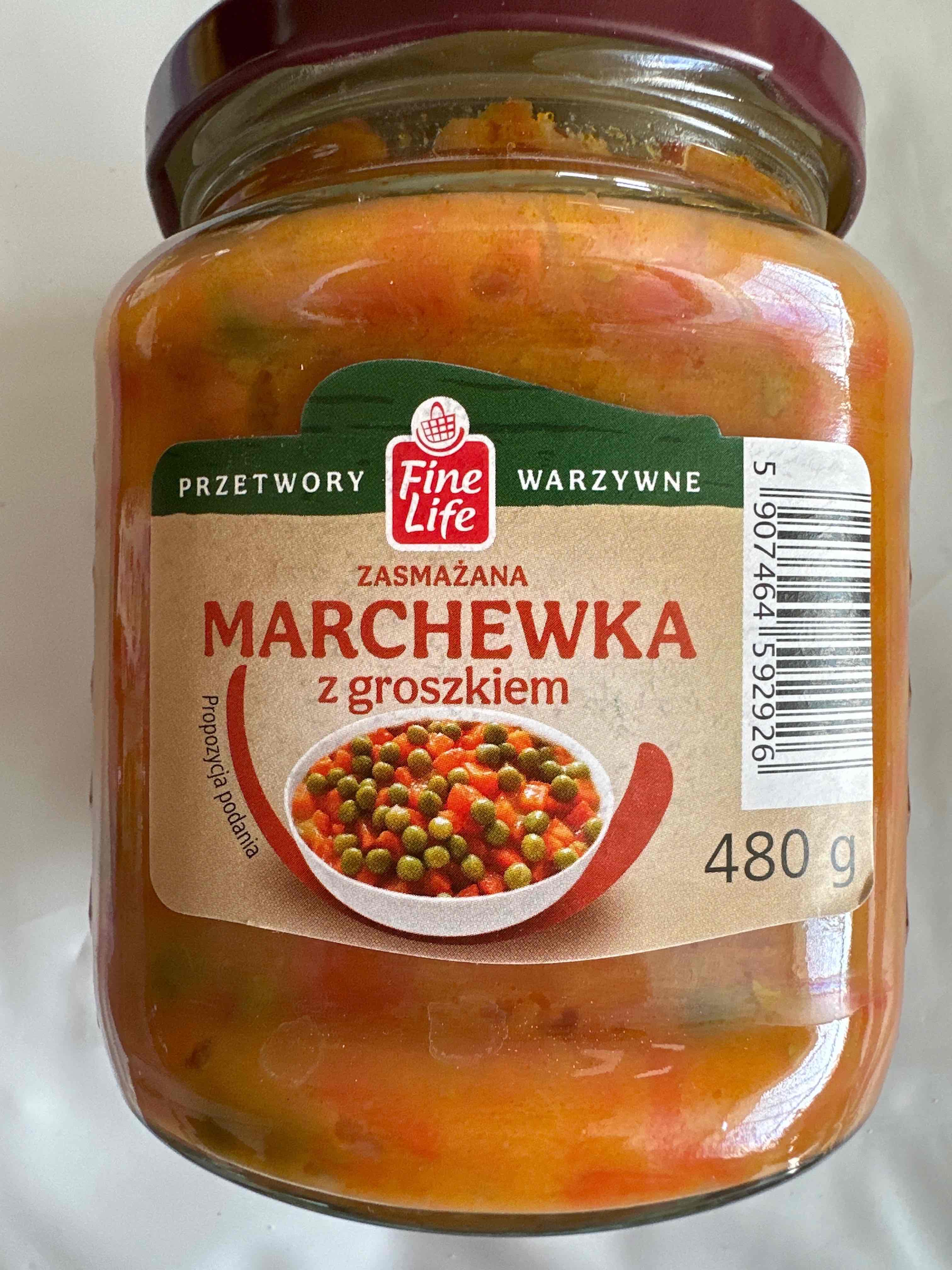 Zasmażana marchewka z groszkiem