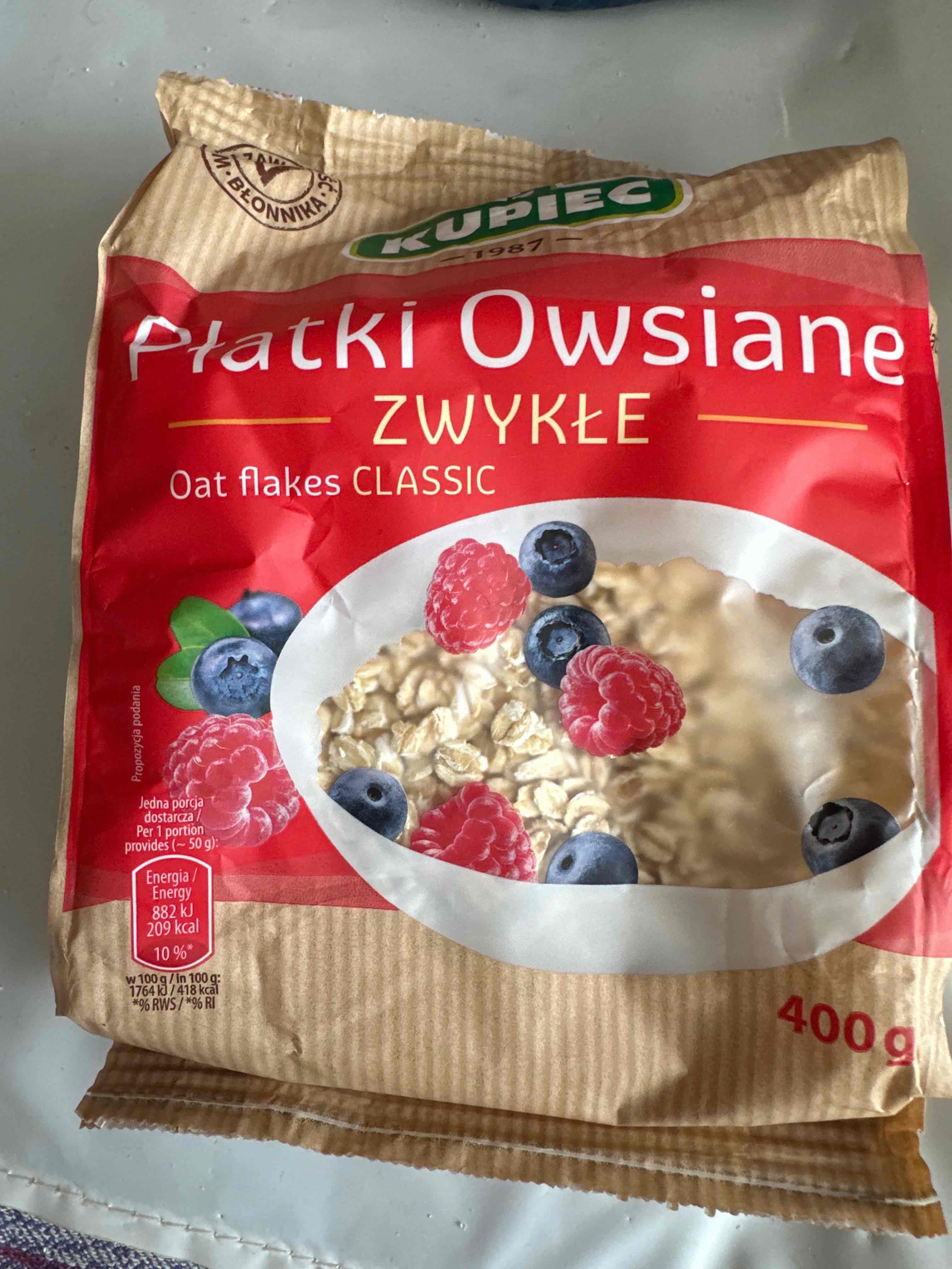 Płatki owsiane zwykłe