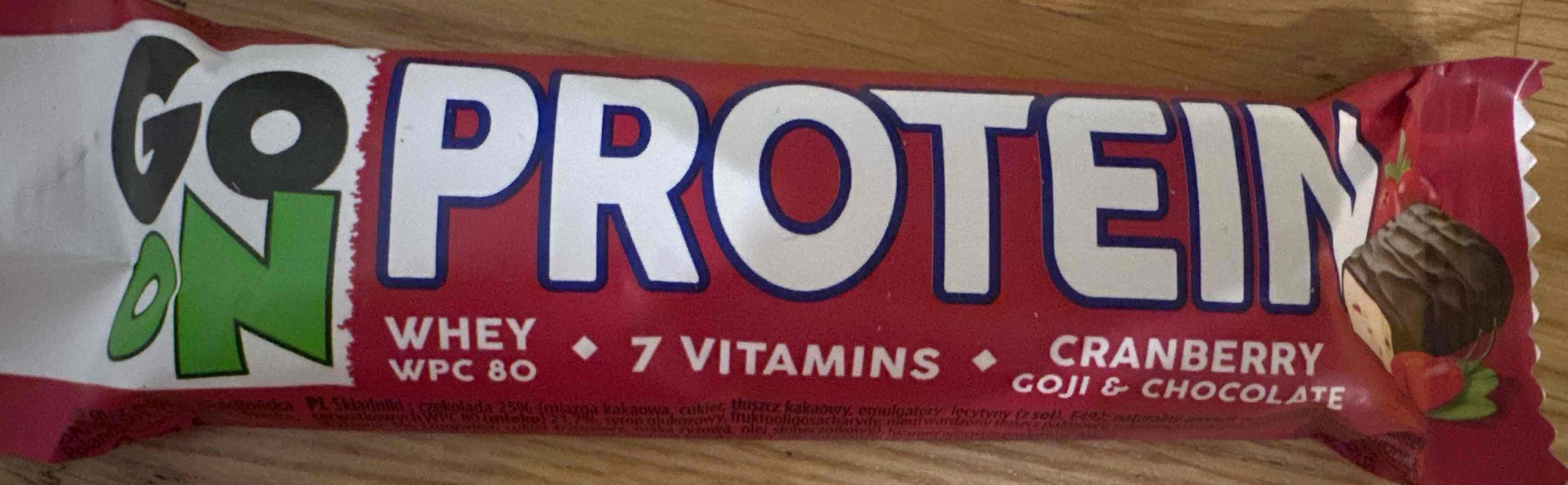 Batonik proteinowy cranberry