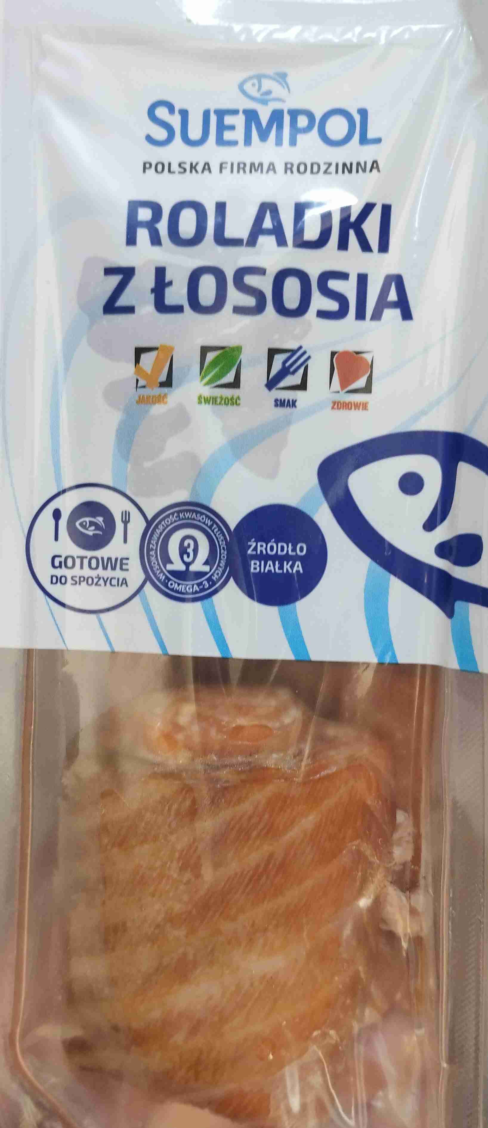 Roladki z łososia