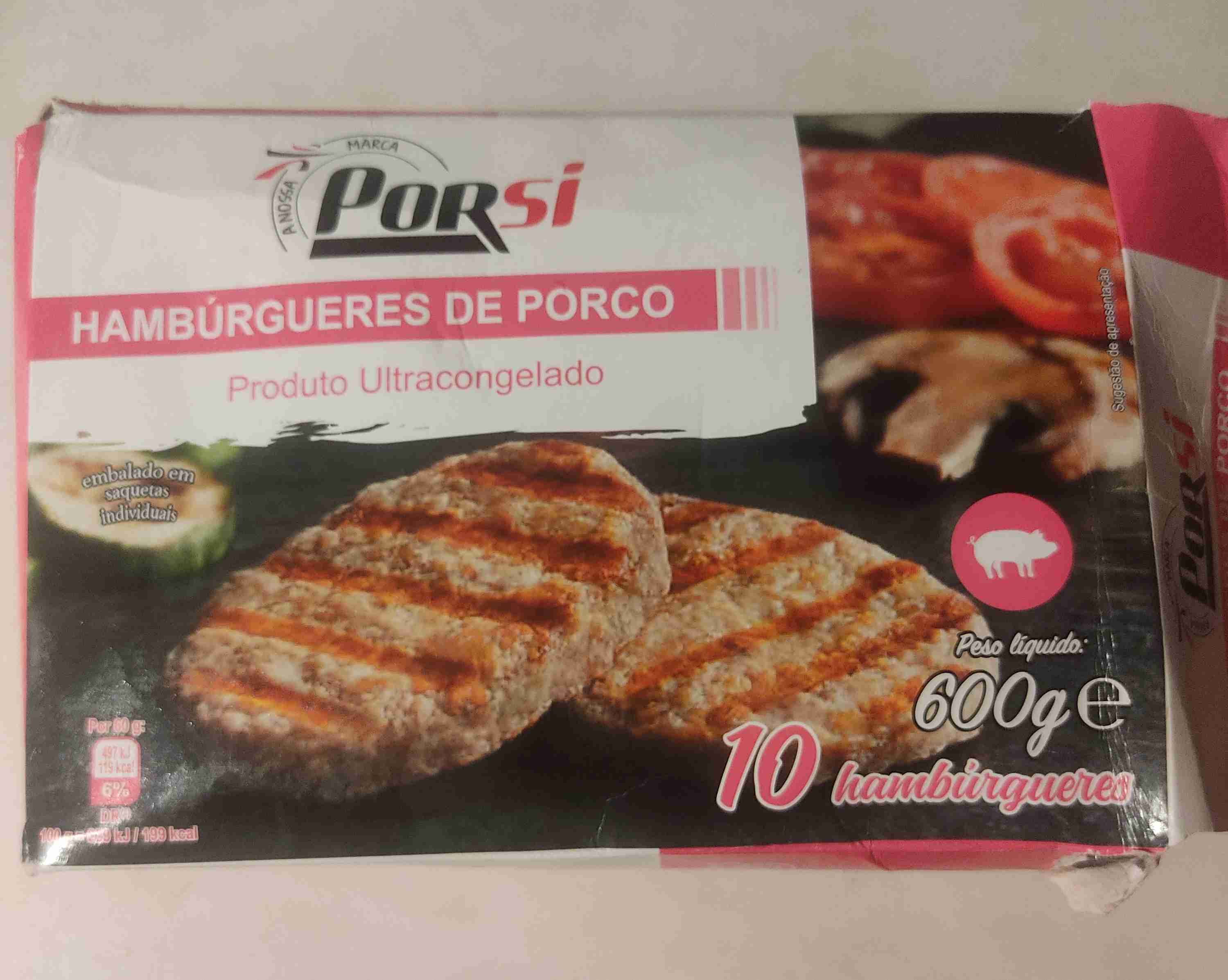 Hambúrguer de porco 