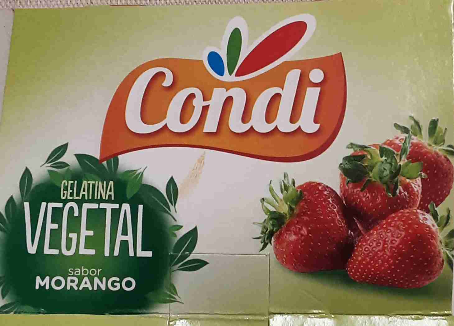 Gelatina vegetal sabora a morango
