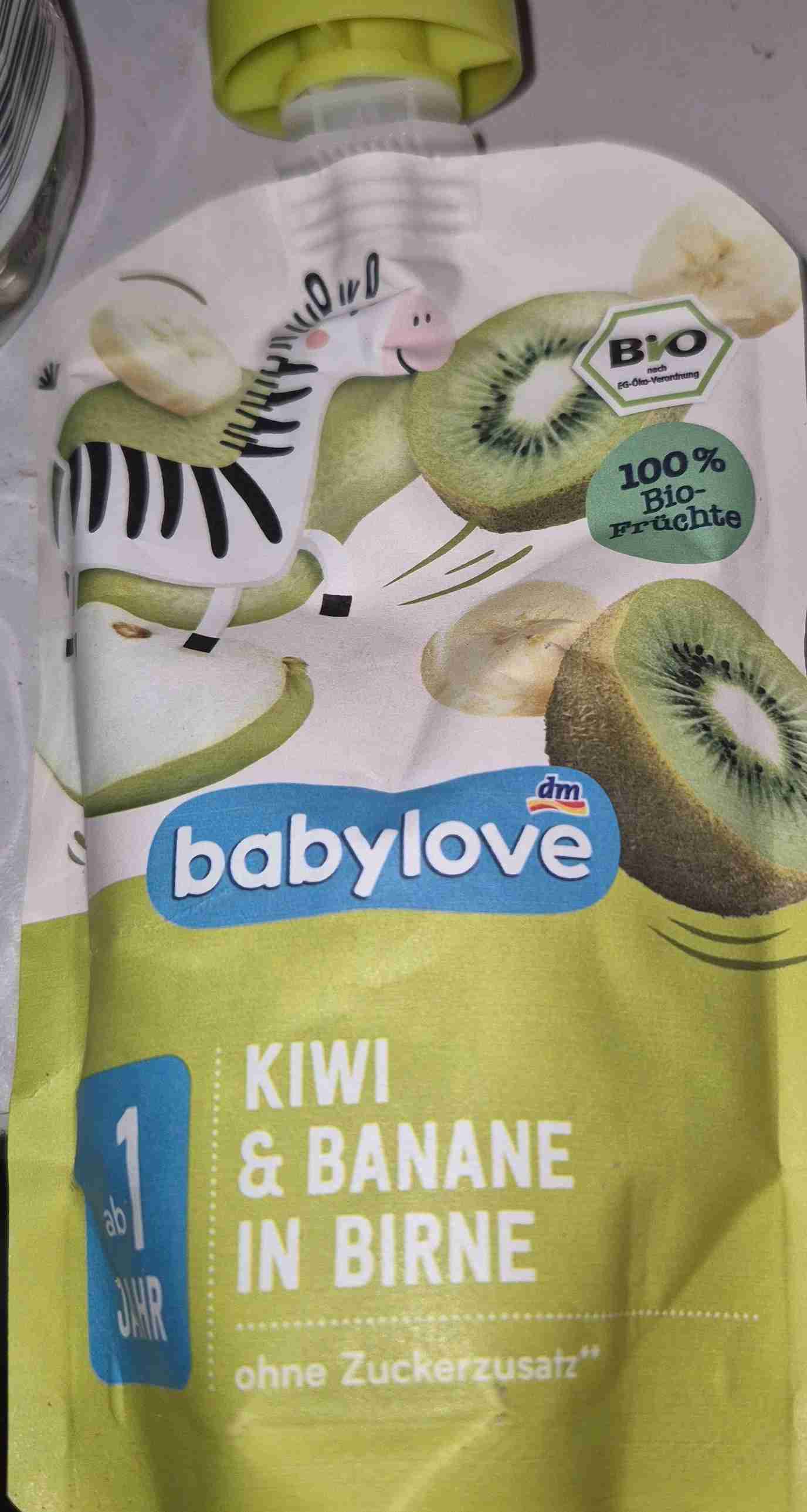 Kiwi & Banane in Birne 
