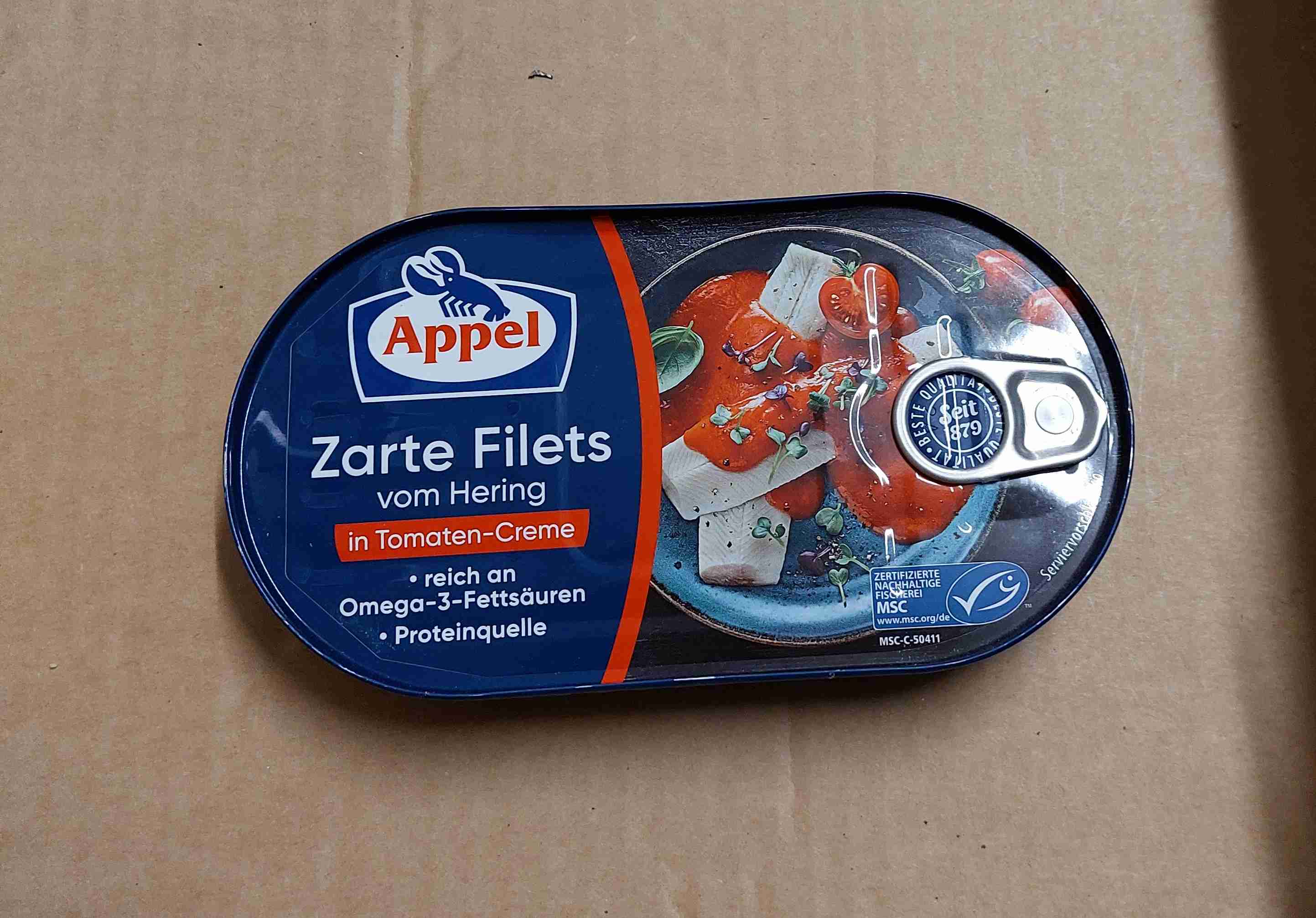 Zarte Heringsfilets in Tomatencreme