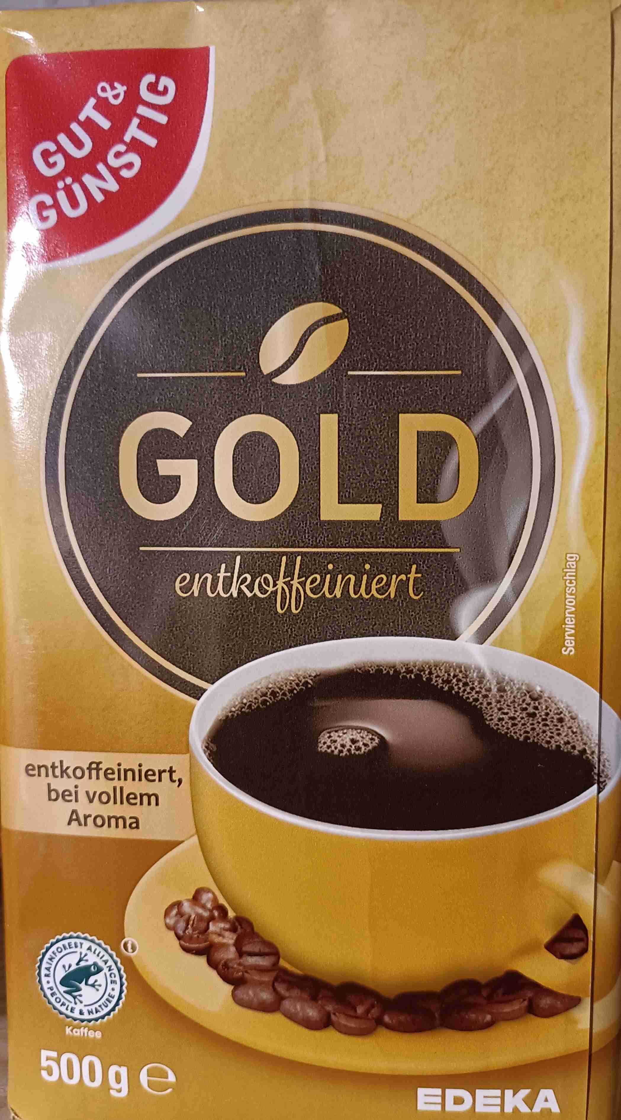 Kaffee Gold entkoffeiniert