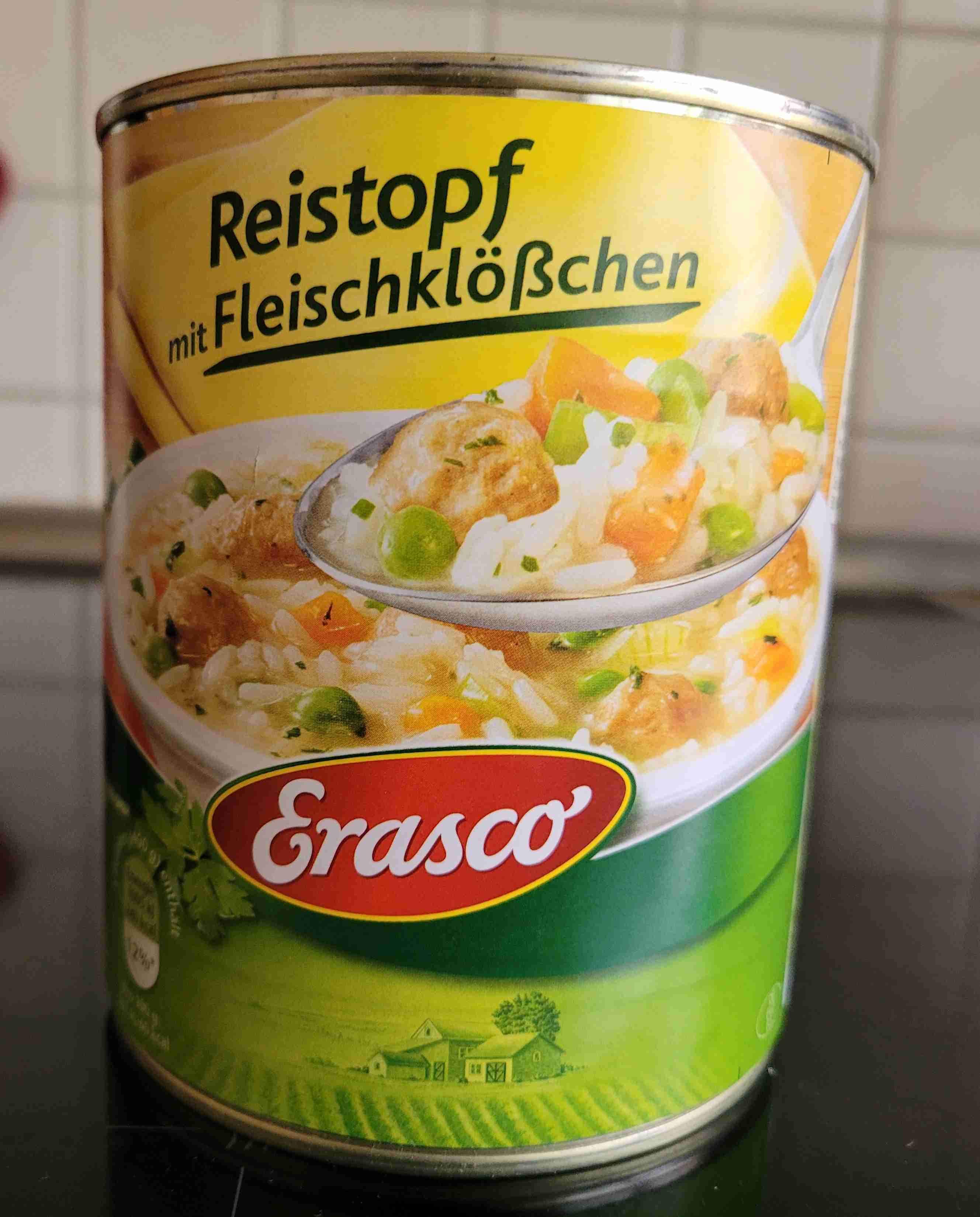 Reistopf mit Fleischklößen