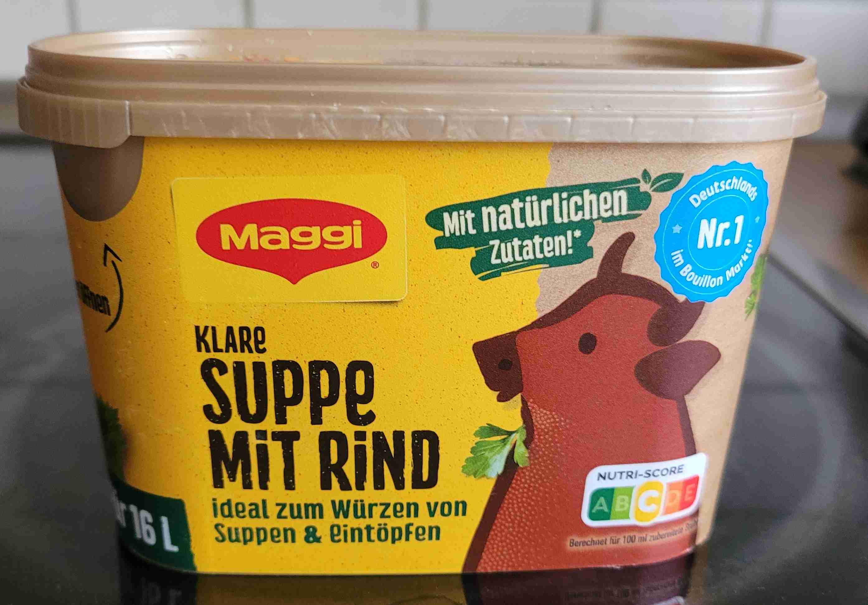 Klare Suppe mit Rind