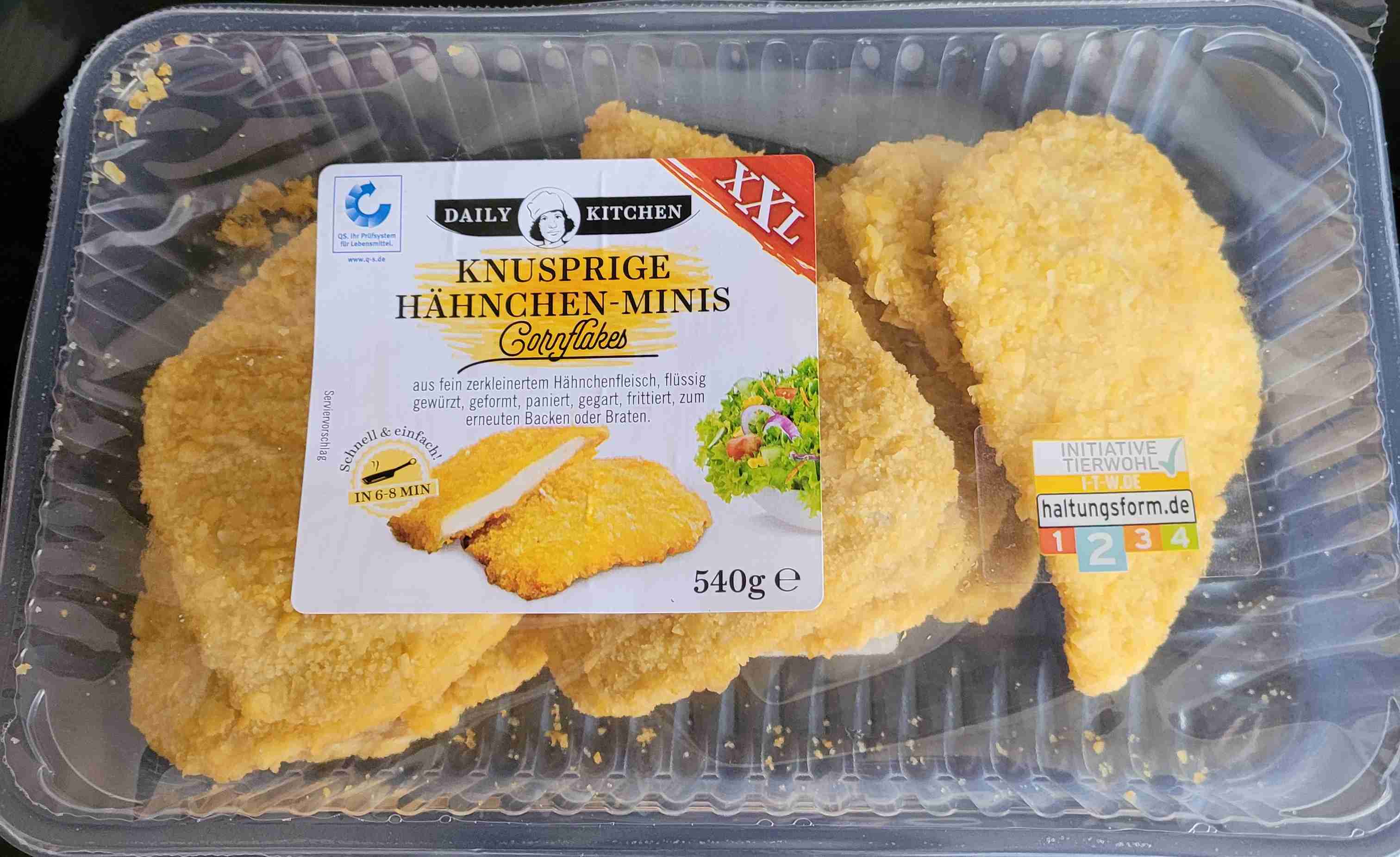 Knusprige Hähnchen-Minis Cornflakes XXL