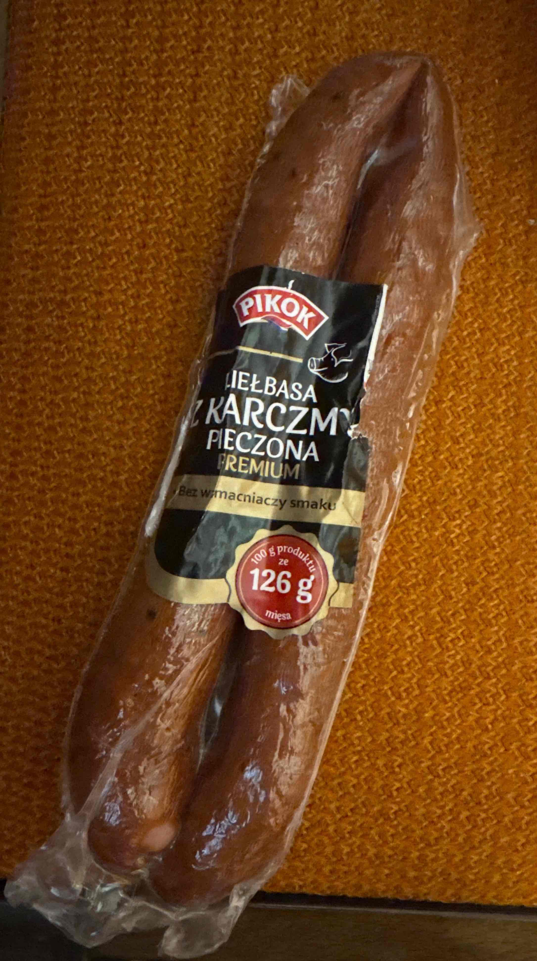 Kiełbasa z karczmy pieczona