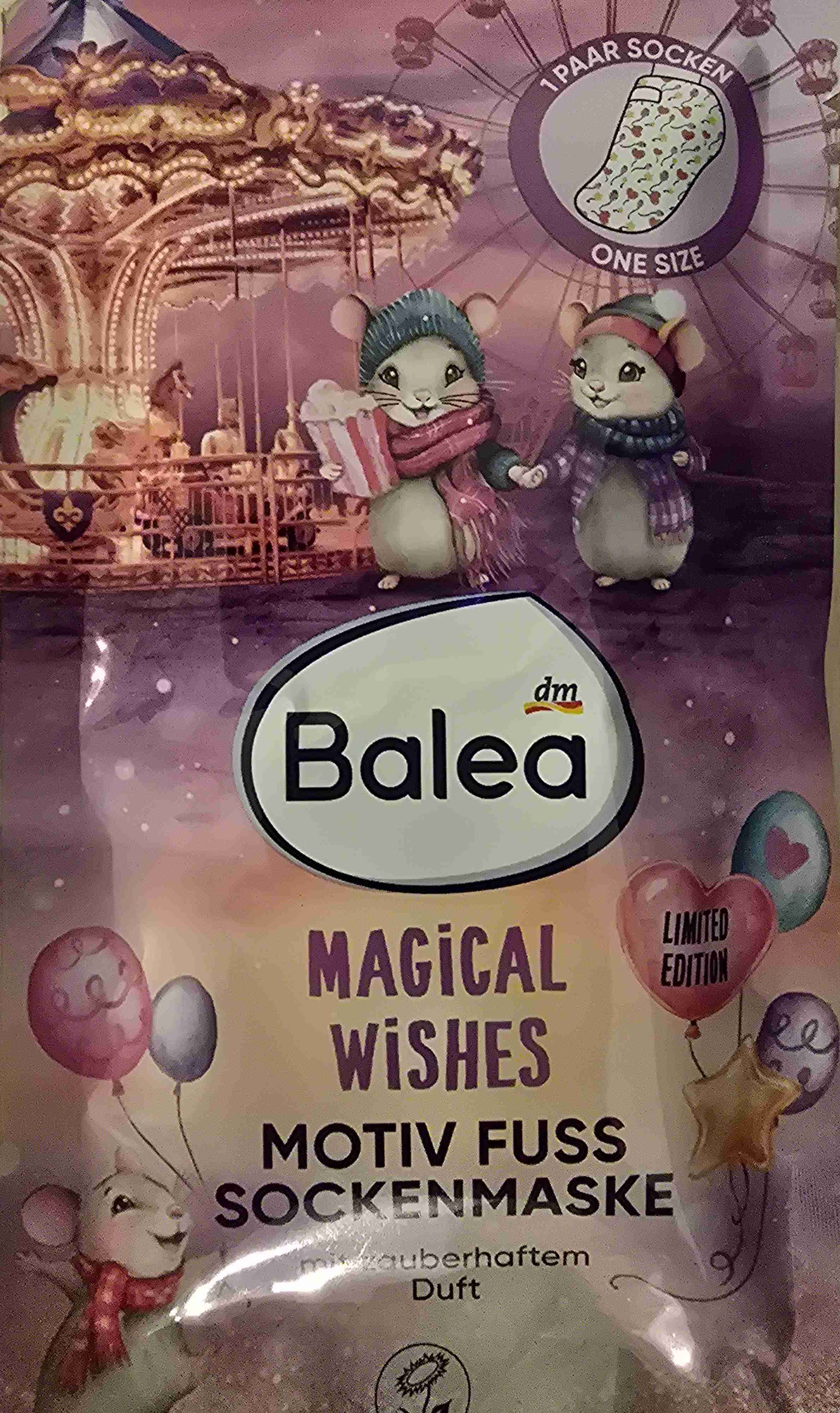 Foot mask sock Magical wishes motiv fuss