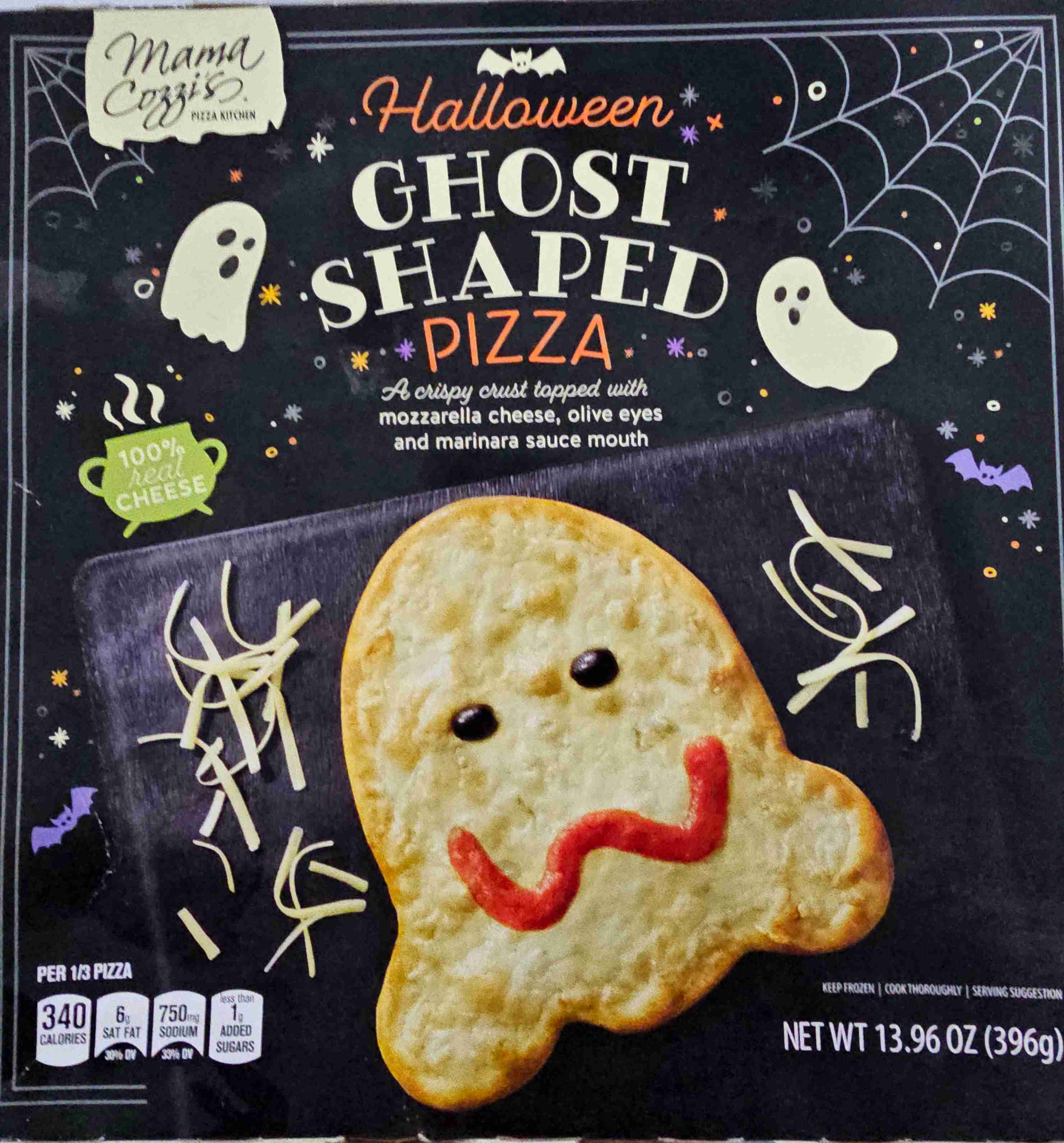 Halloween Ghost Shaped Pizza 