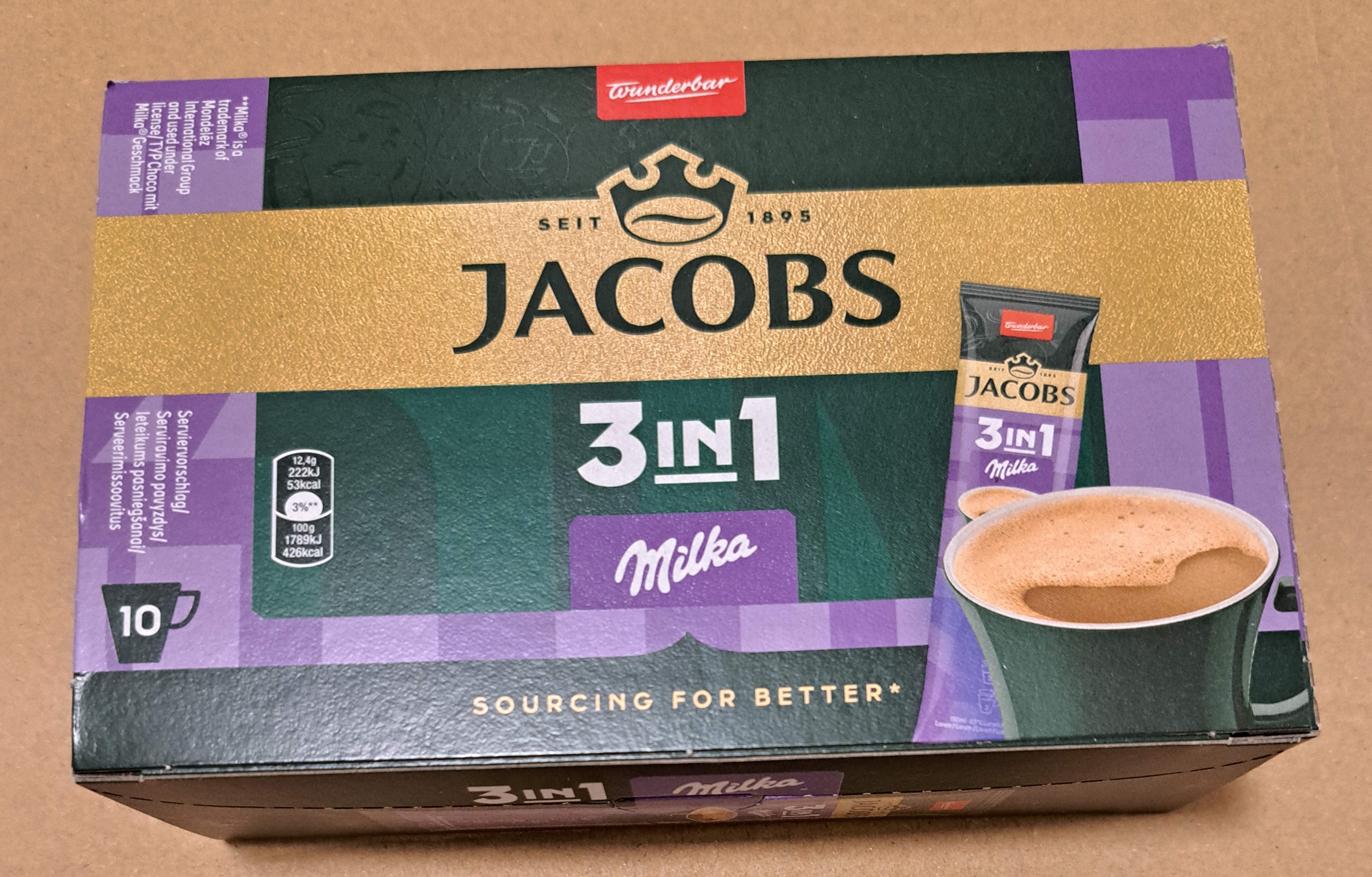 Kaffeesticks Milka 3in1