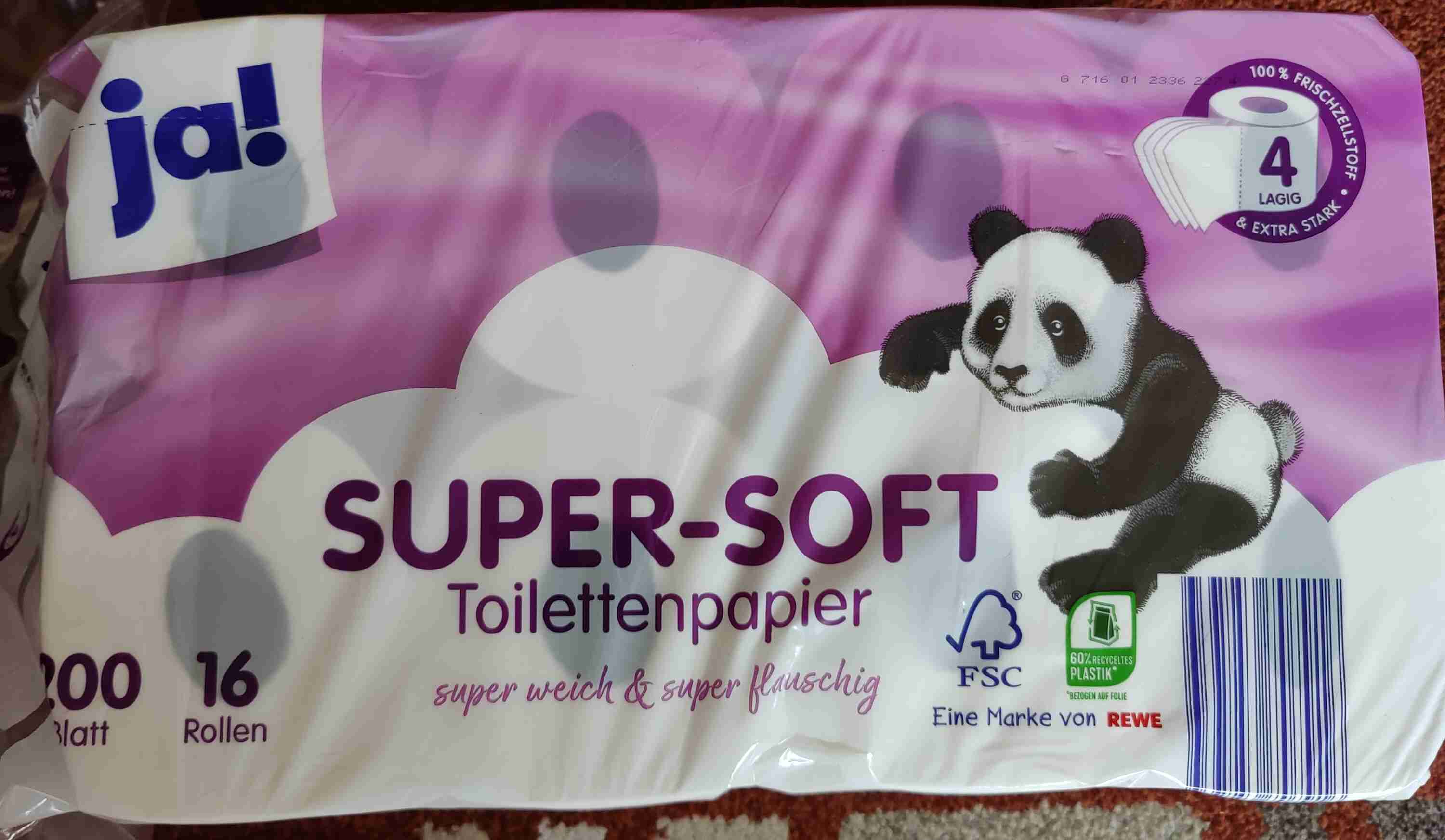 Toilettenpapier a' 200 Blatt 