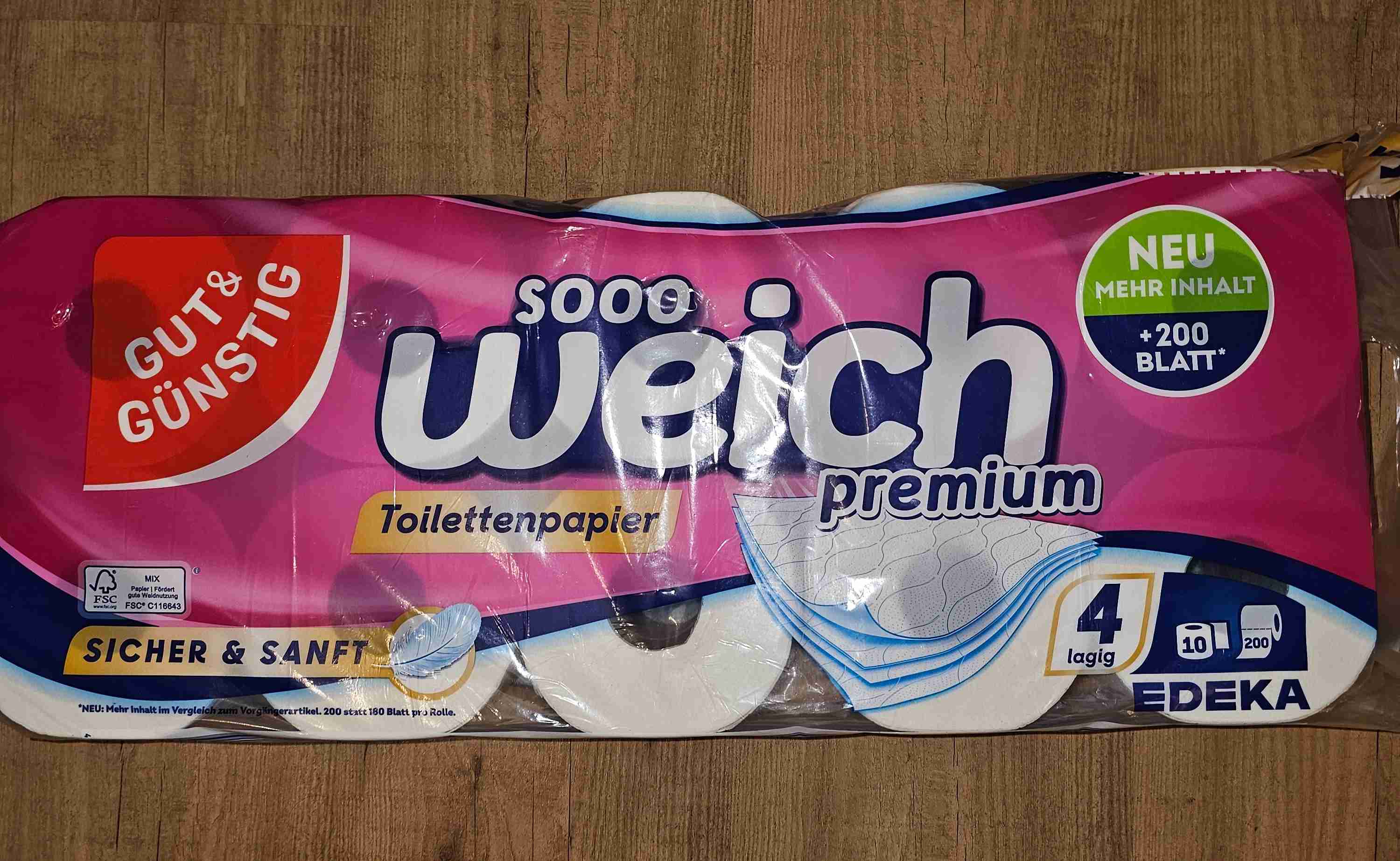 Toilettenpapier 4lagig 
