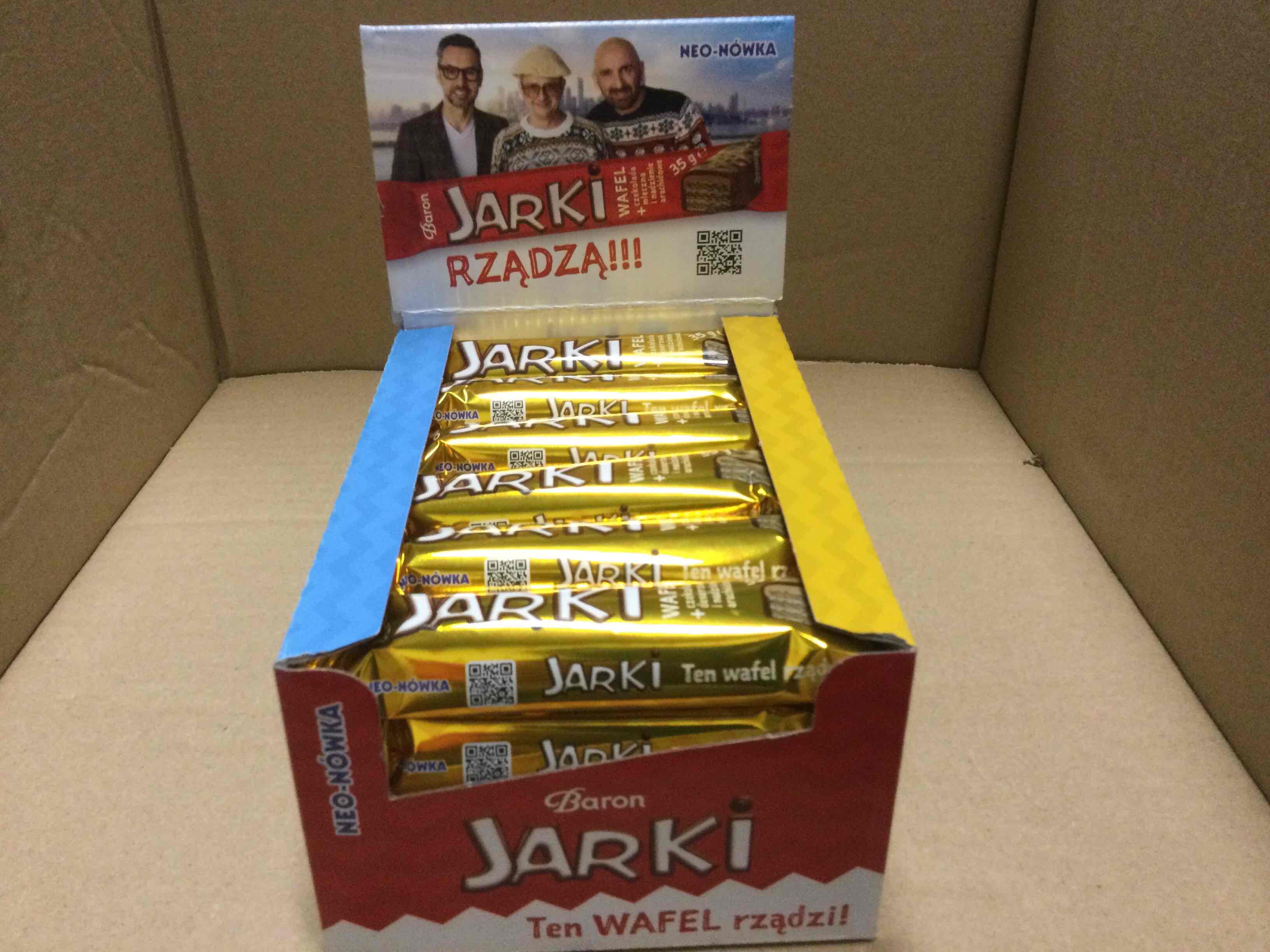 Jarki wafel w czekoladzie deserowej