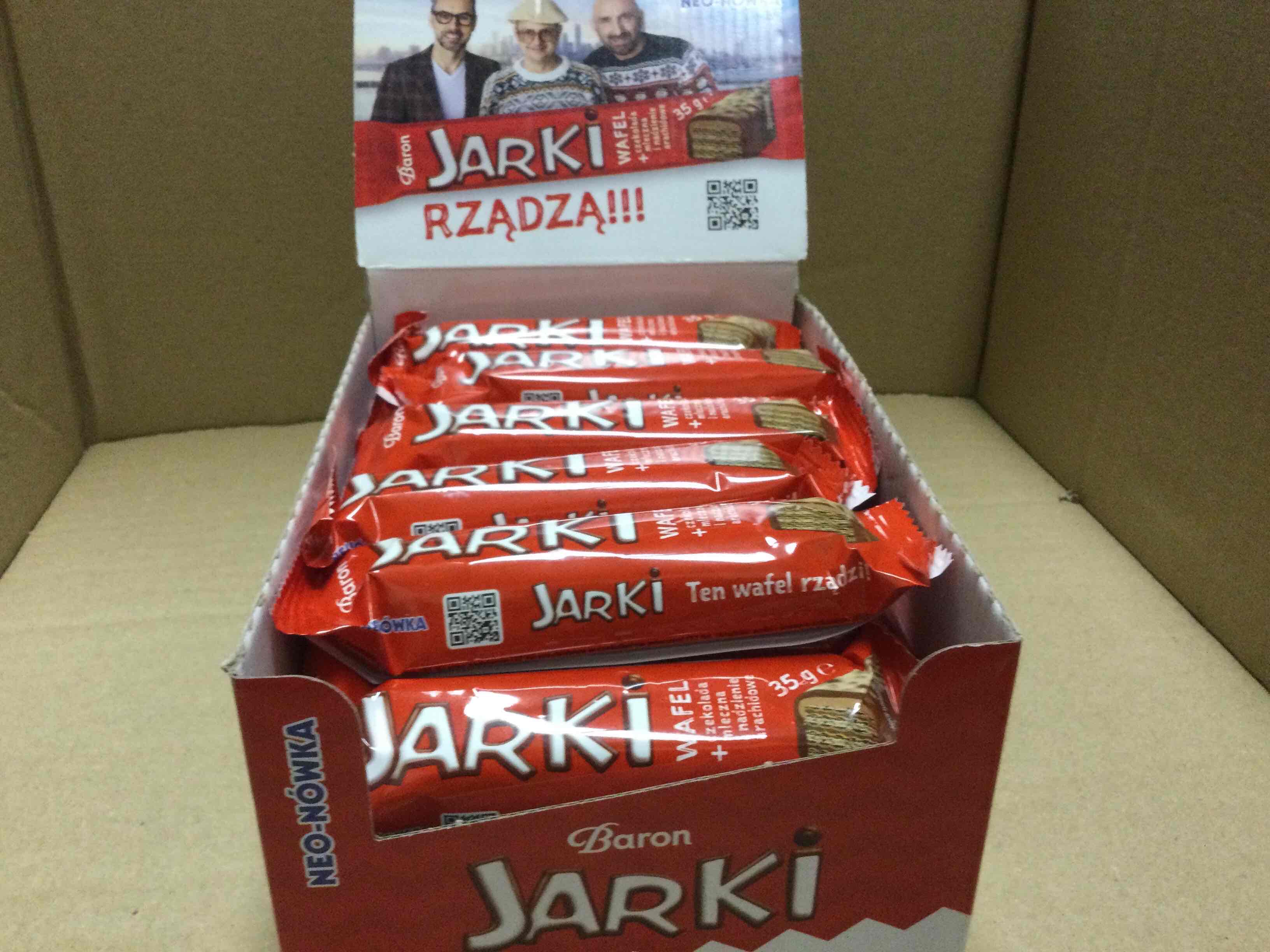 Jarki wafel w czekoladzie mlecznej