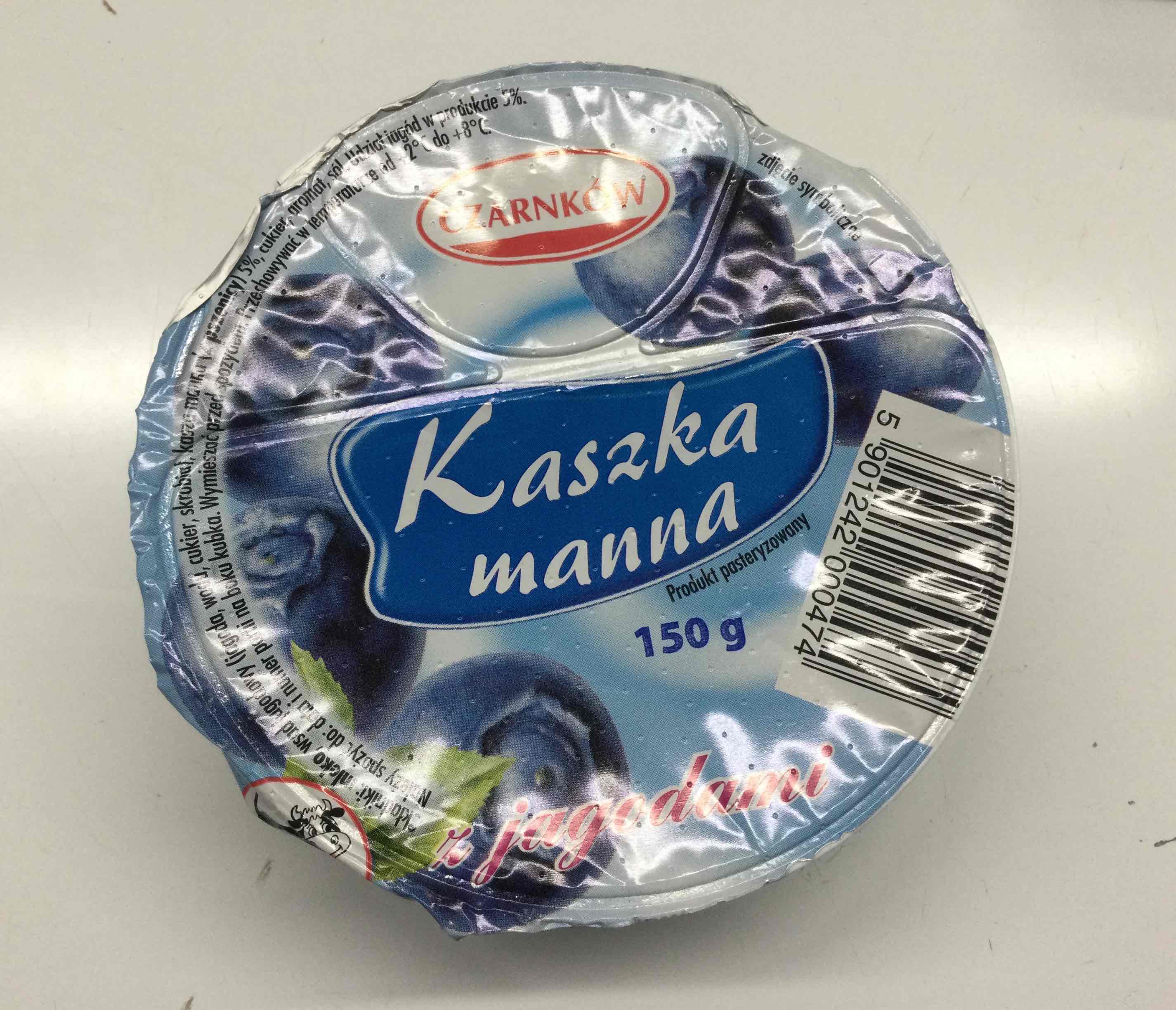 Kaszka manna z jagodami