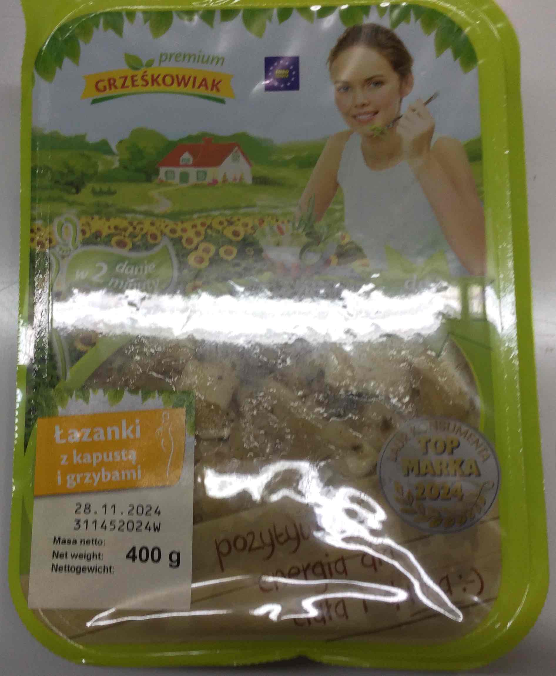 Łazanki z kapustą i grzybami