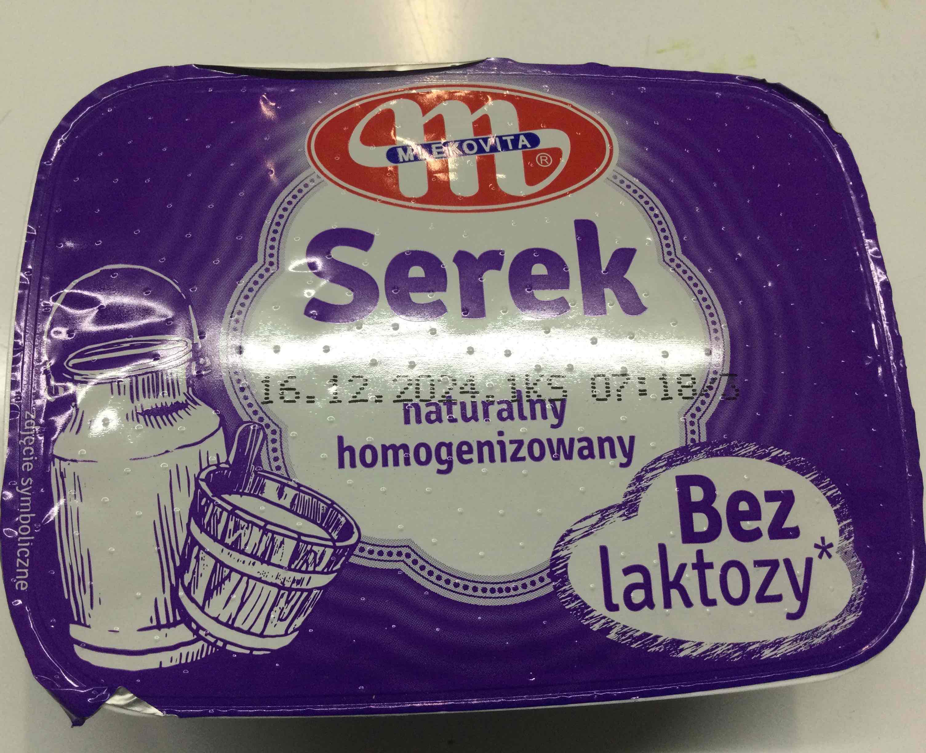 Serek homogenizowany bez laktozy