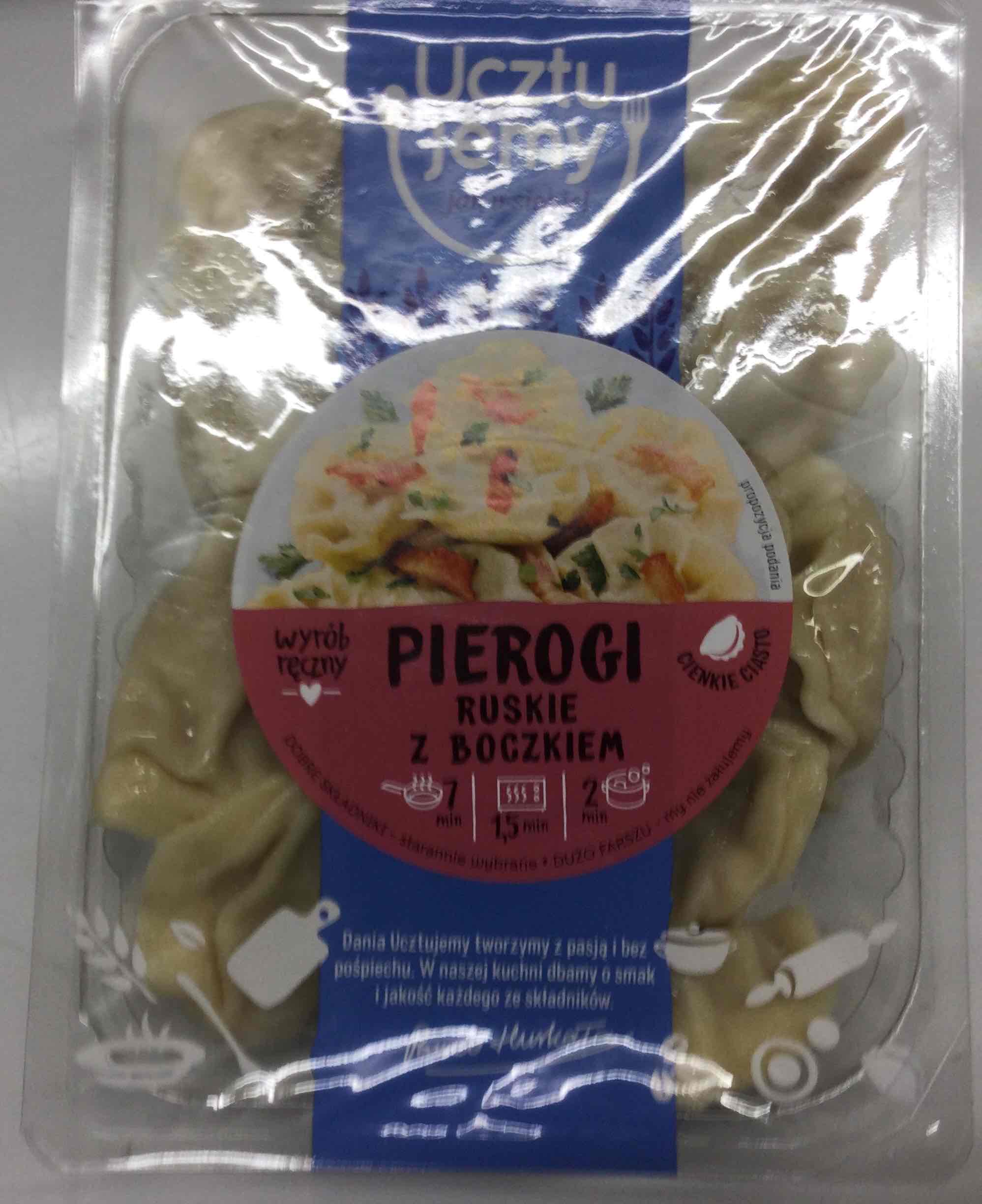 Pierogi ruskie z boczkiem