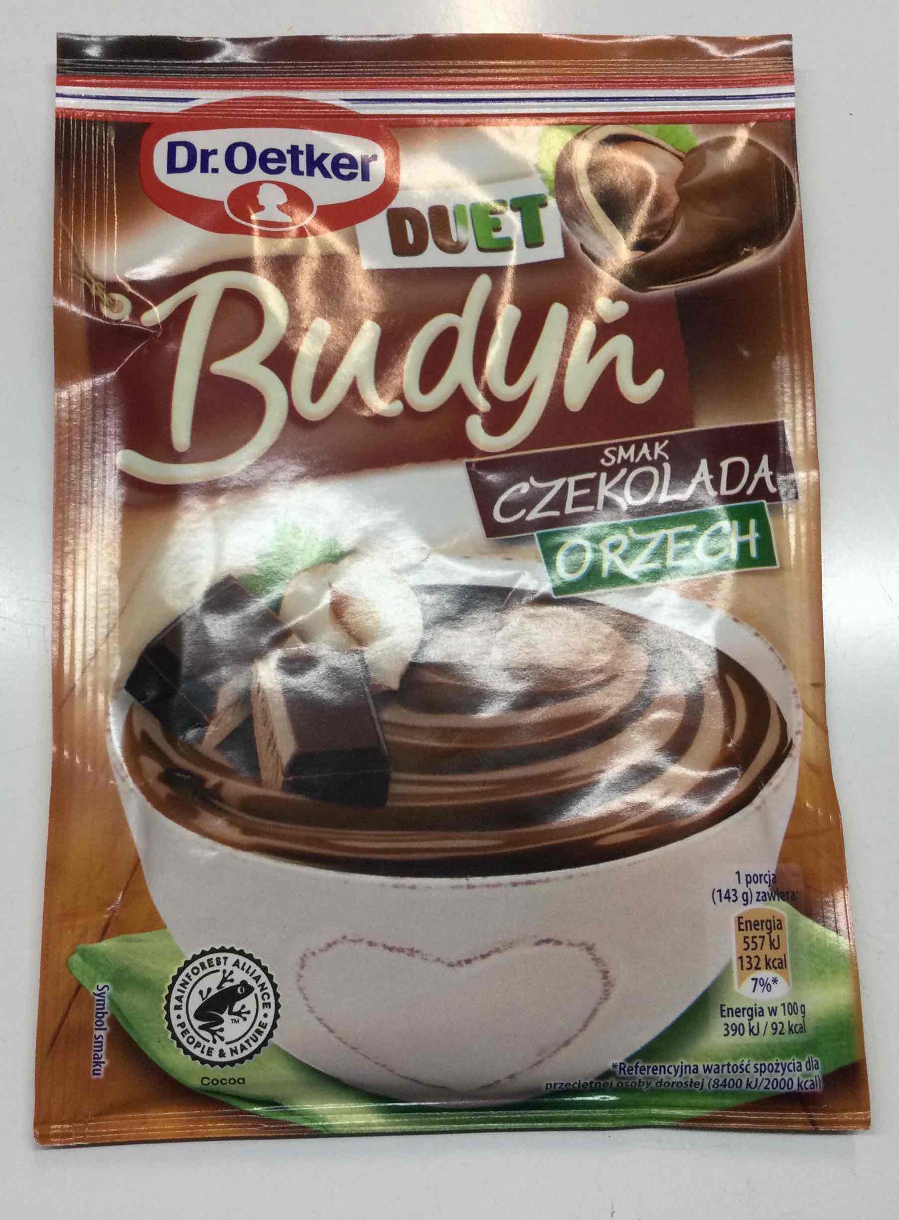Budyń czekolada orzech
